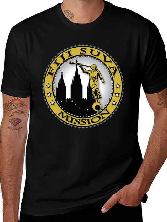 Fiji Suva Mission T-Shirt - Black Graphic Tee