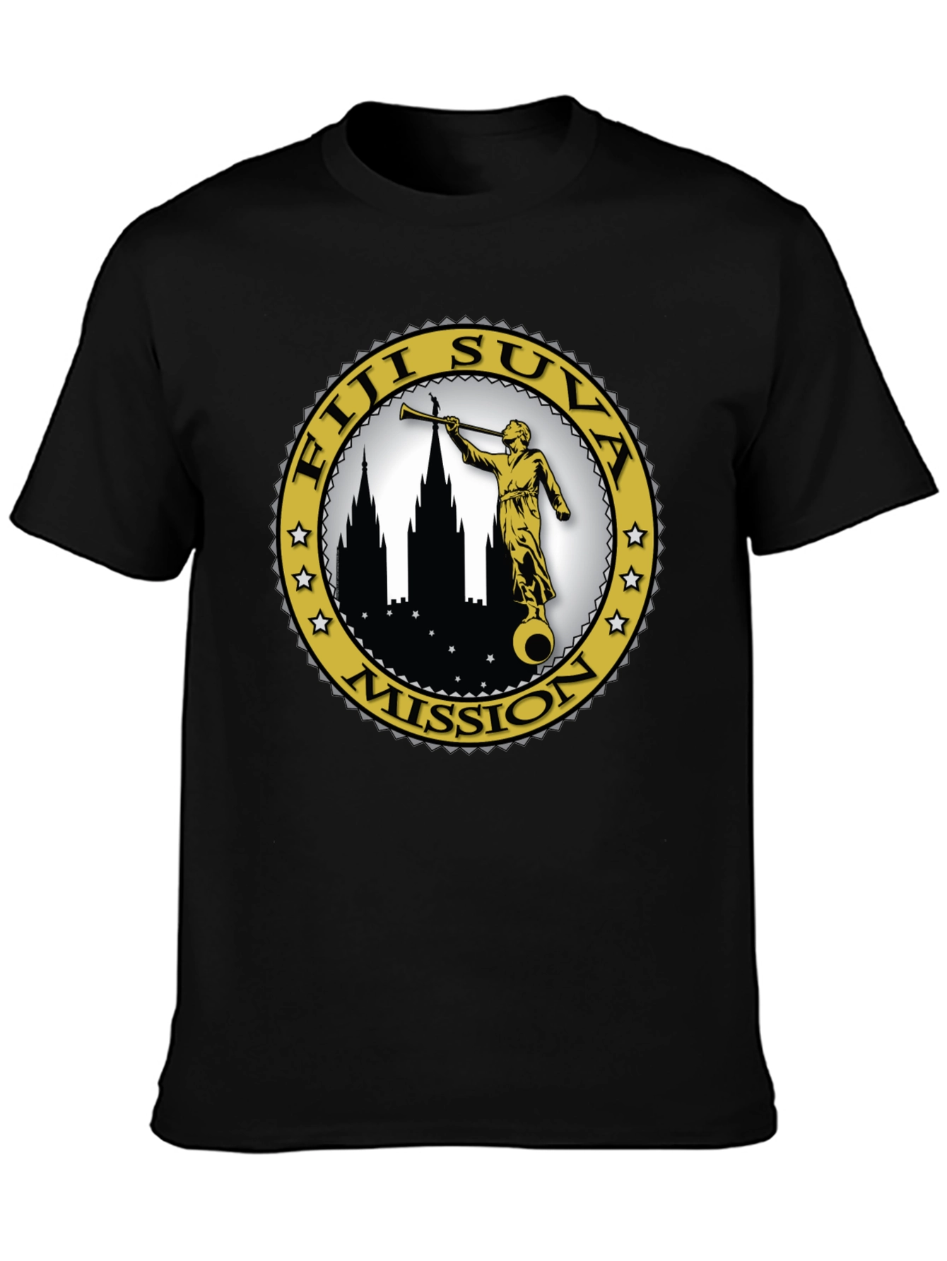 Fiji Suva Mission T-Shirt - Black Graphic Tee