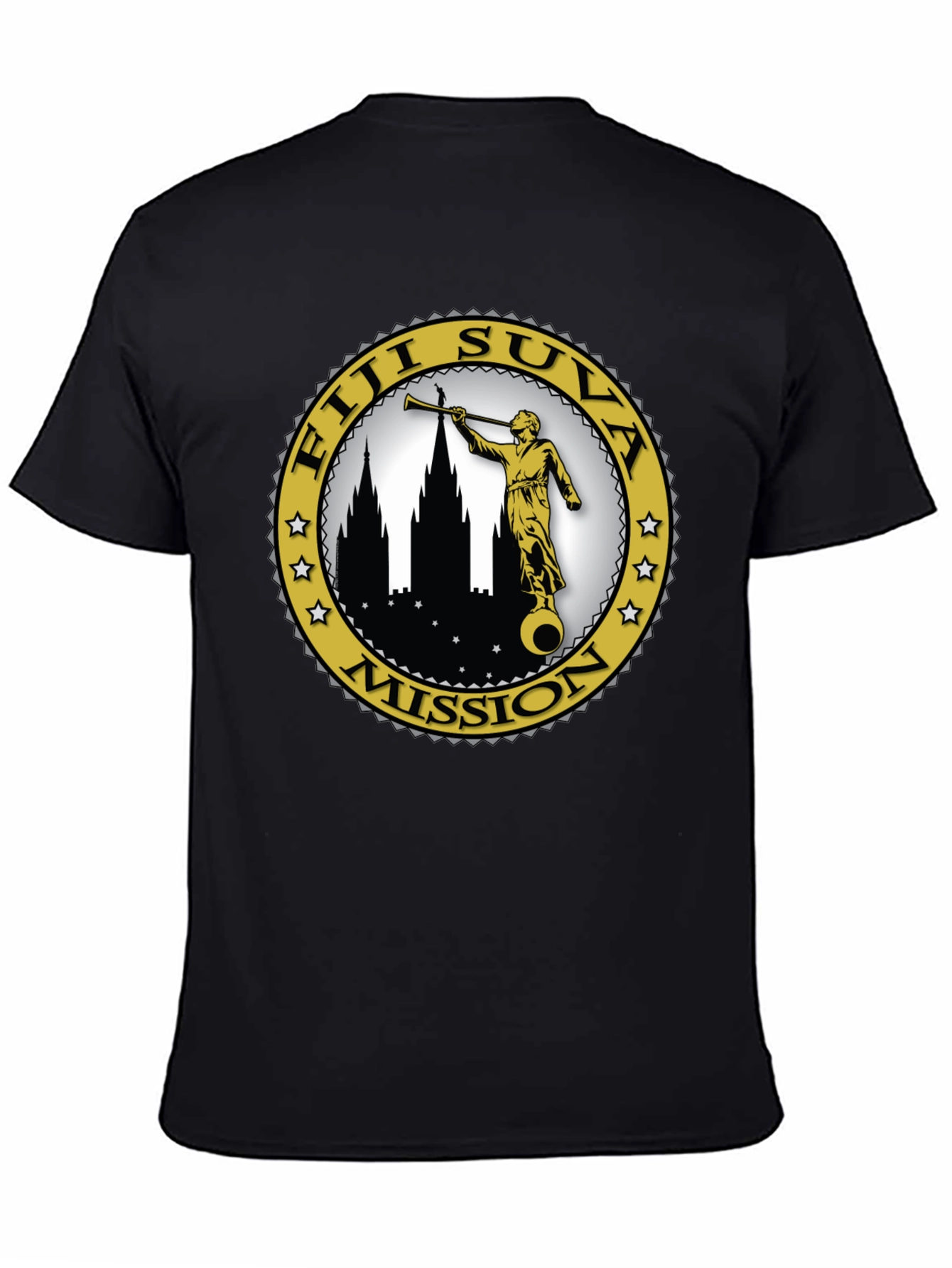 Fiji Suva Mission T-Shirt - Black Graphic Tee