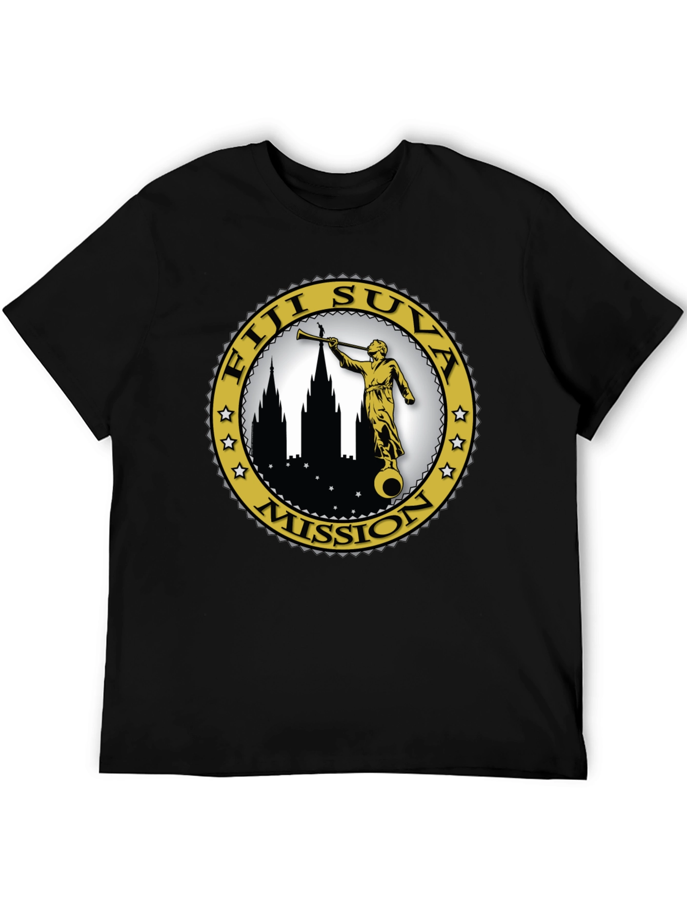 Fiji Suva Mission T-Shirt - Black Graphic Tee