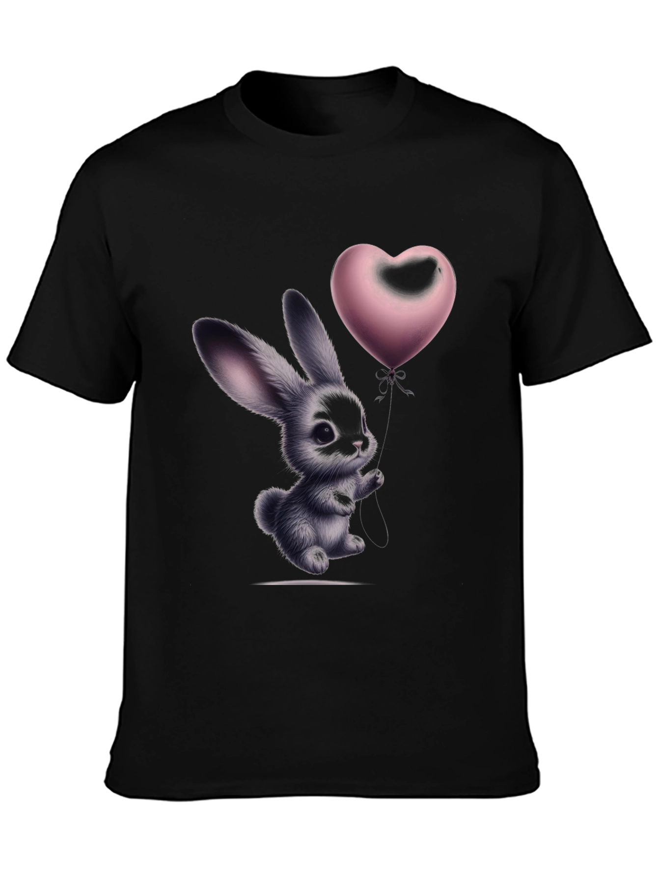 Bunny Heart Balloon Graphic T-Shirt