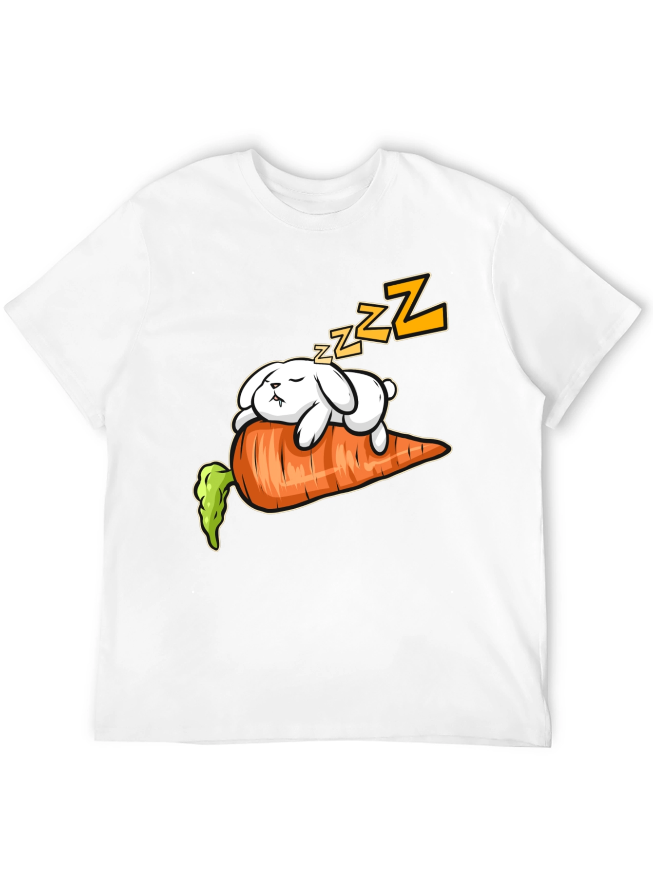 Cute Rabbit on Carrot T-Shirt