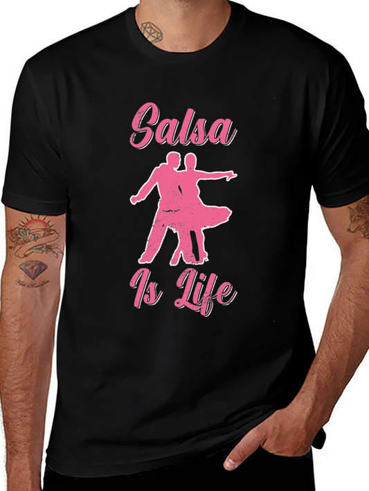 Salsa Is Life Graphic Tee - Black