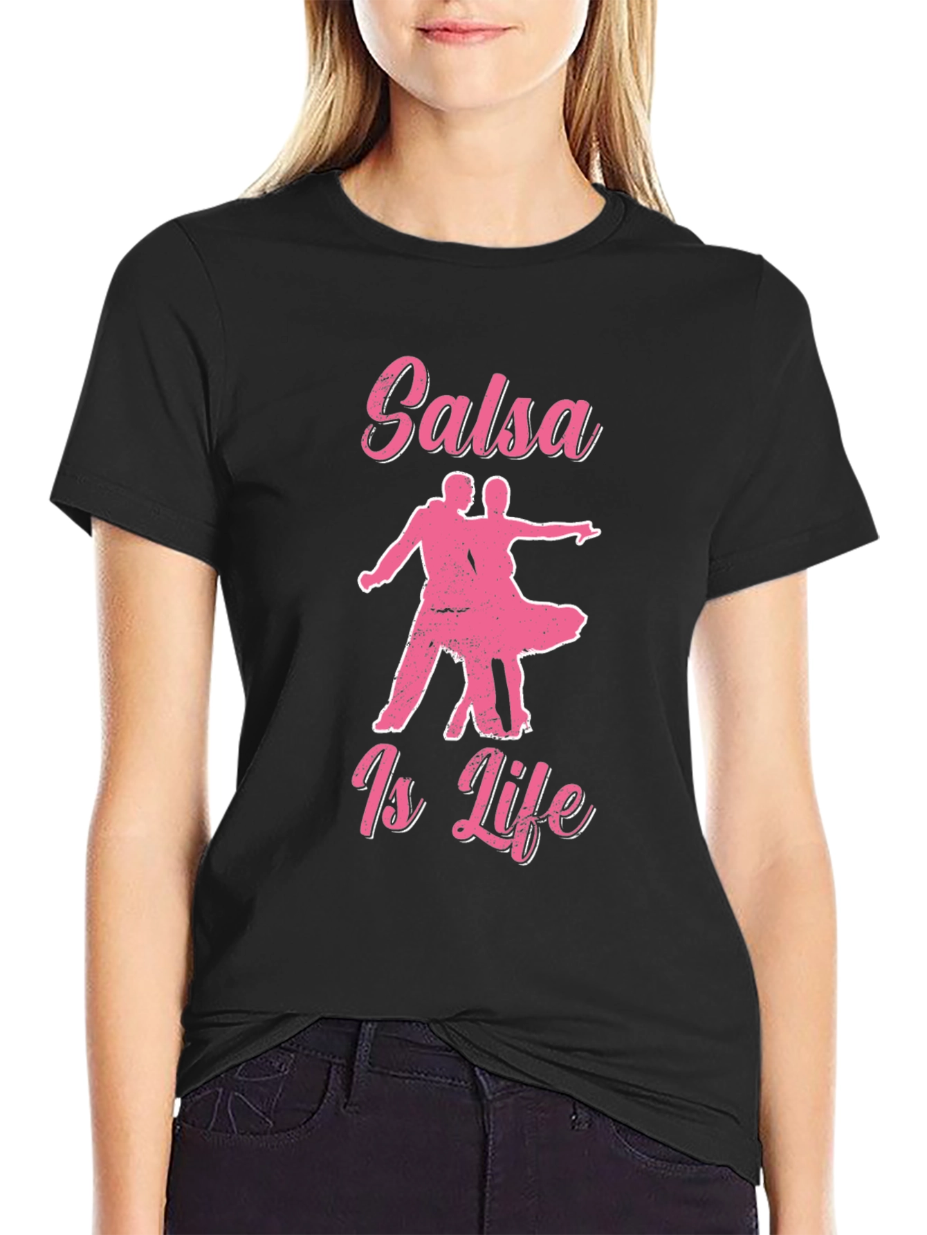 Salsa Is Life Graphic Tee - Black