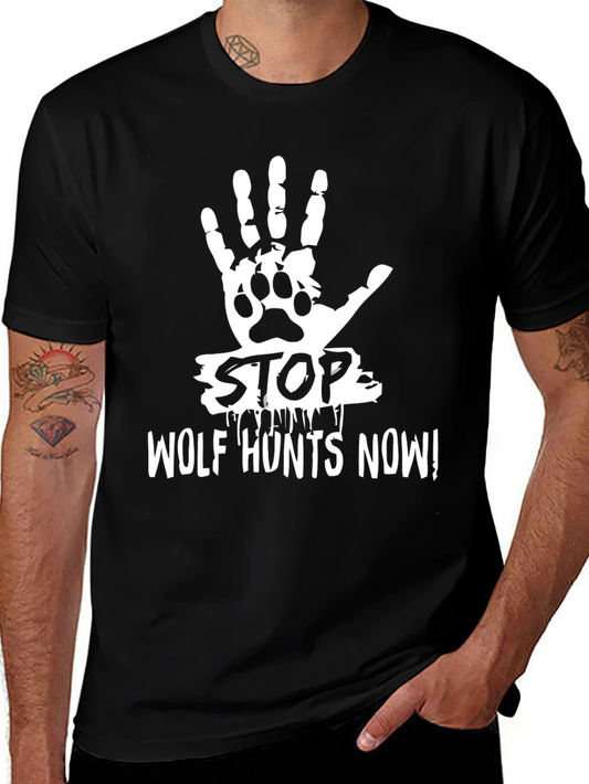 Stop Wolf Hunts Now Graphic Tee