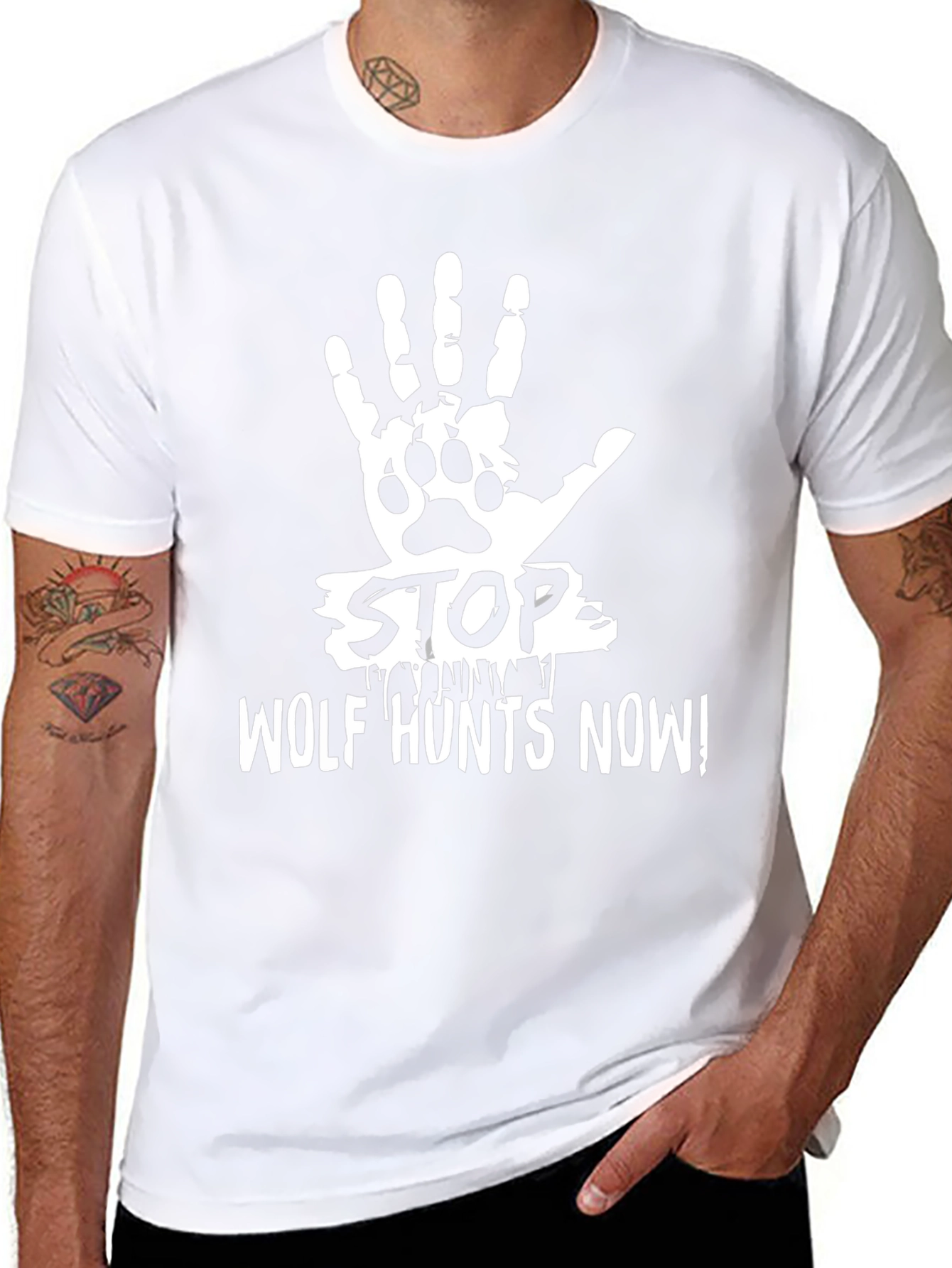 Stop Wolf Hunts Now Graphic Tee