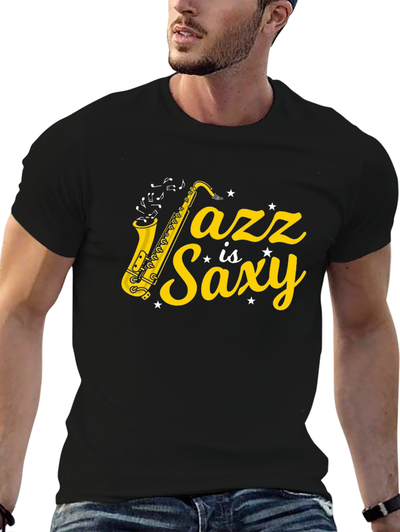 Jazz is Saxy Graphic T-Shirt