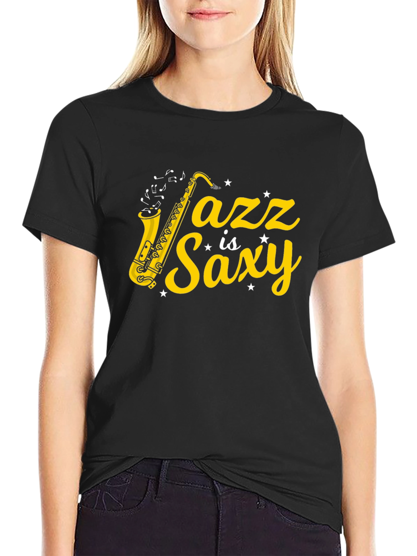 Jazz is Saxy Graphic T-Shirt