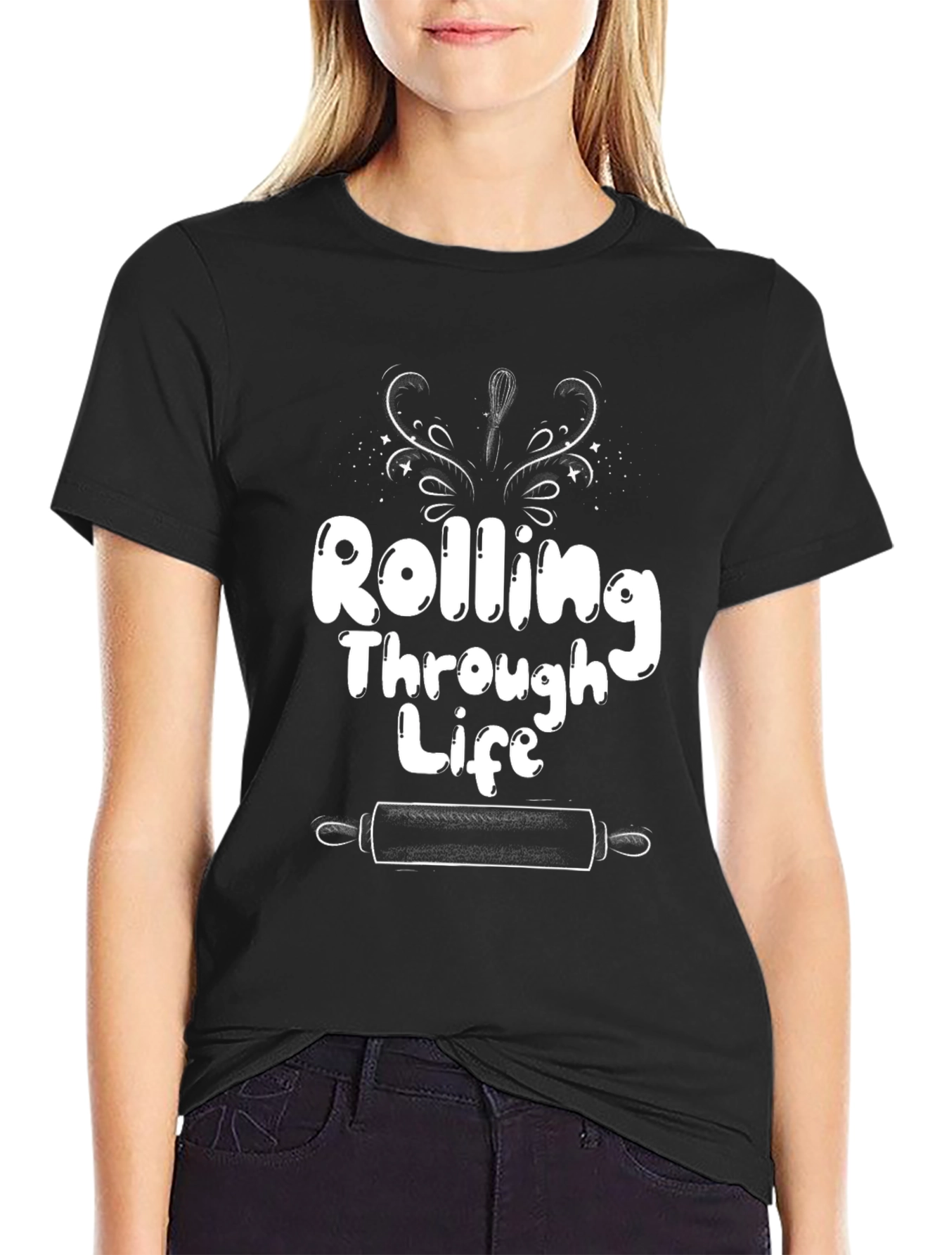 Rolling Through Life Graphic T-Shirt