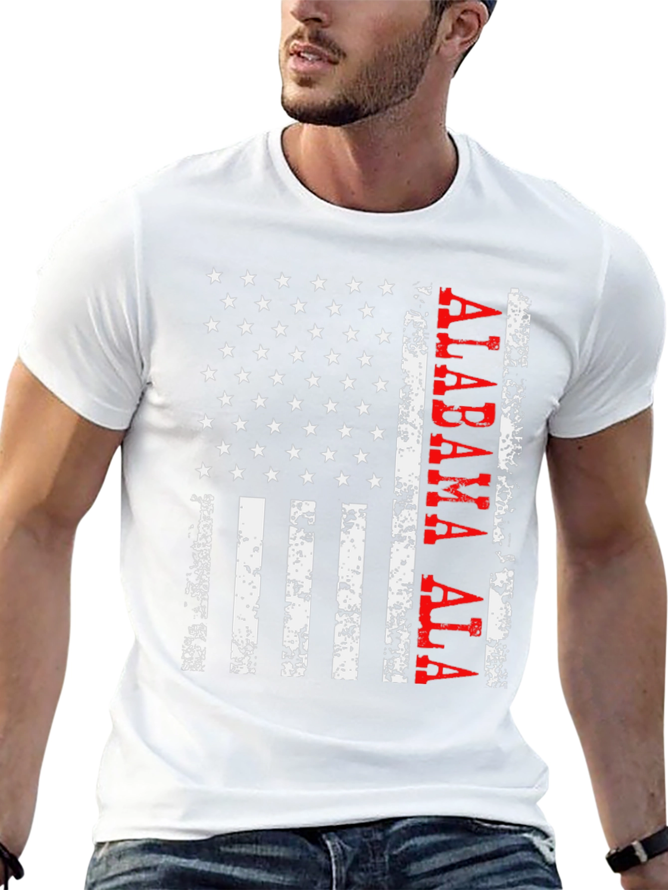 Alabama Flag T-Shirt Patriotic Gift