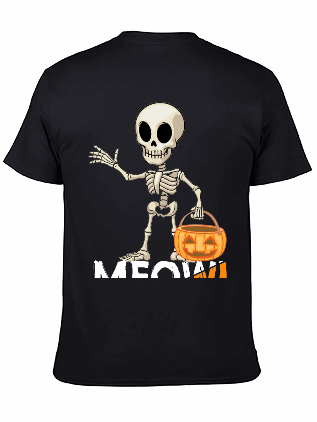 Halloween Skeleton Meow T-Shirt