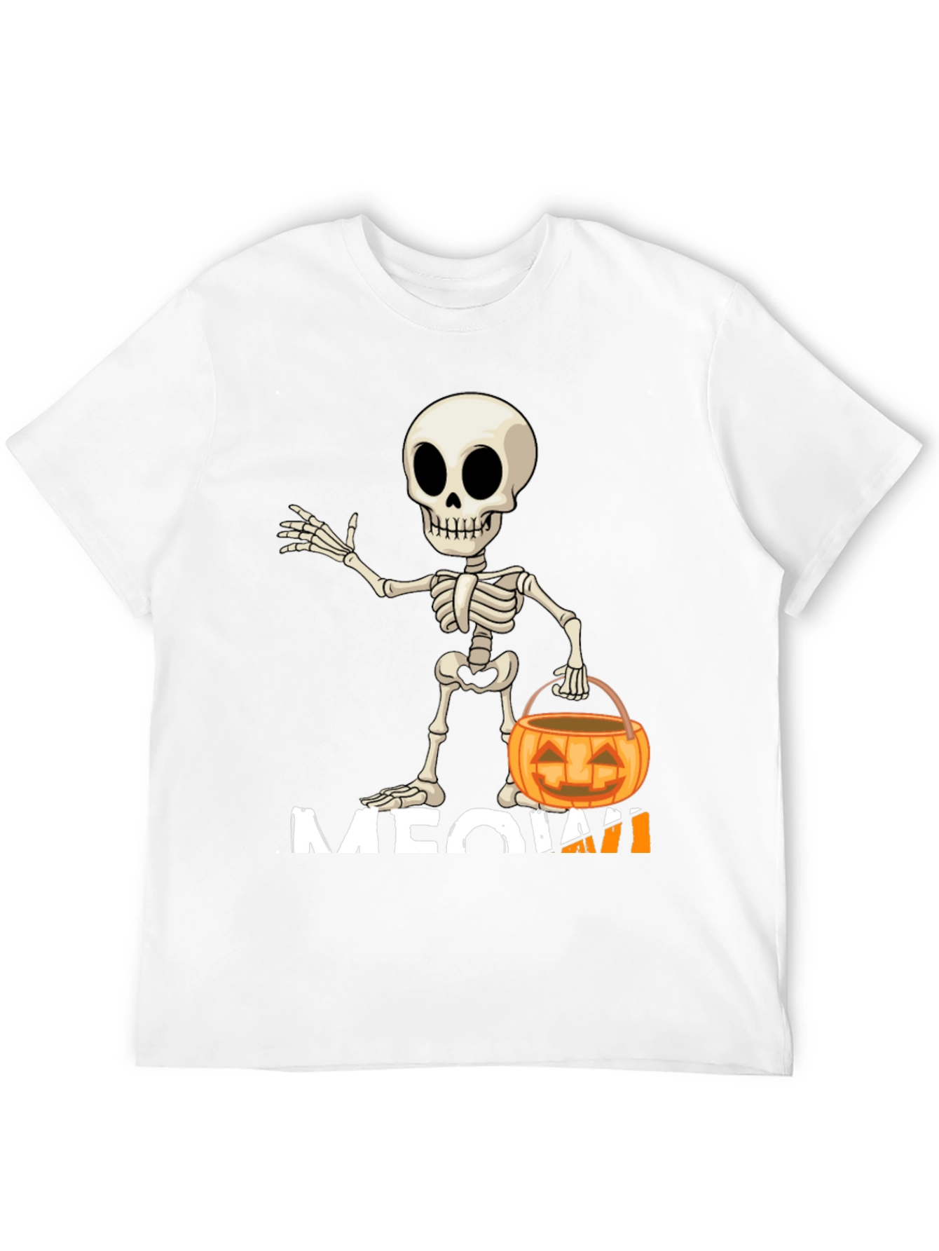 Halloween Skeleton Meow T-Shirt
