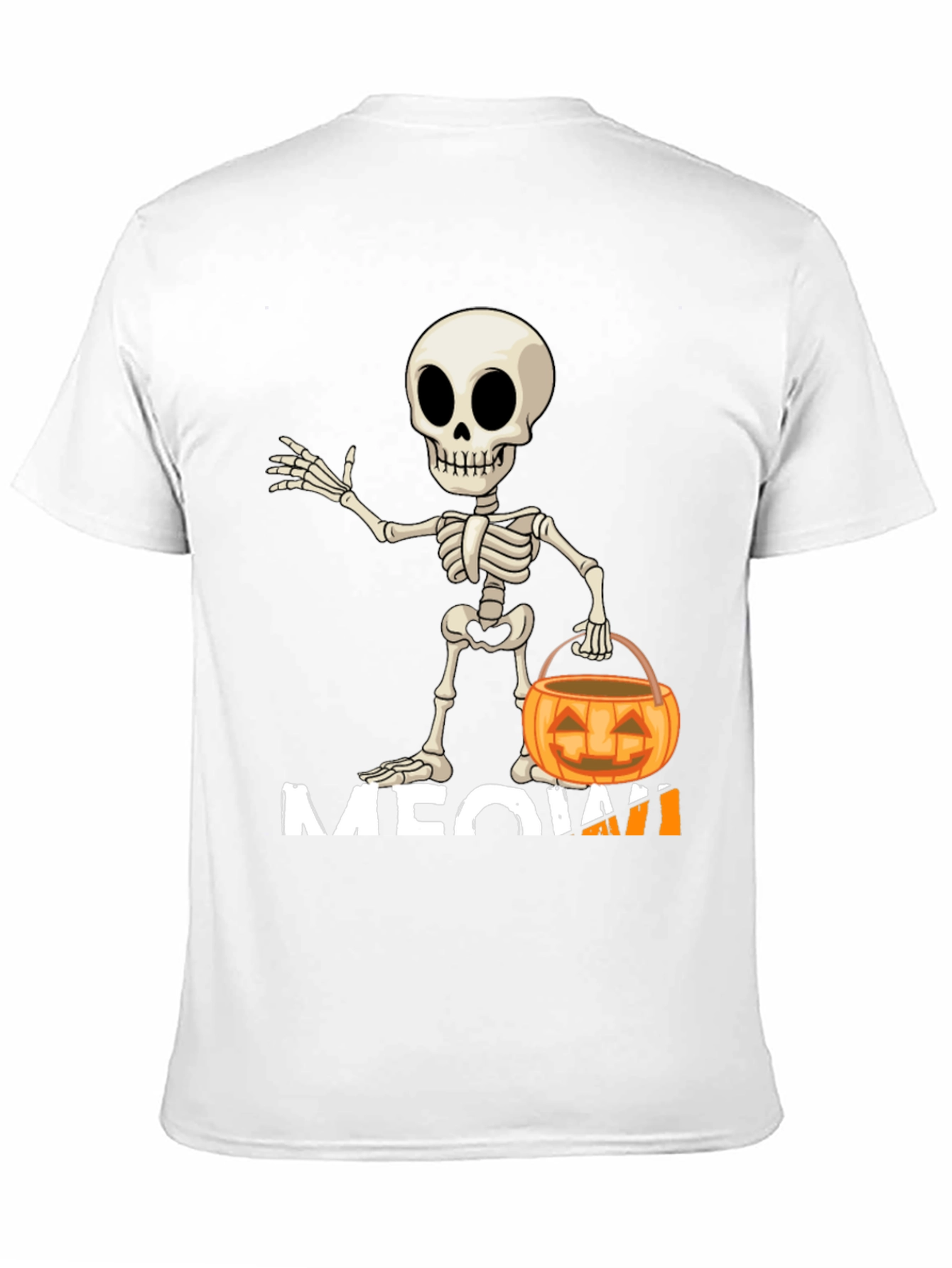 Halloween Skeleton Meow T-Shirt
