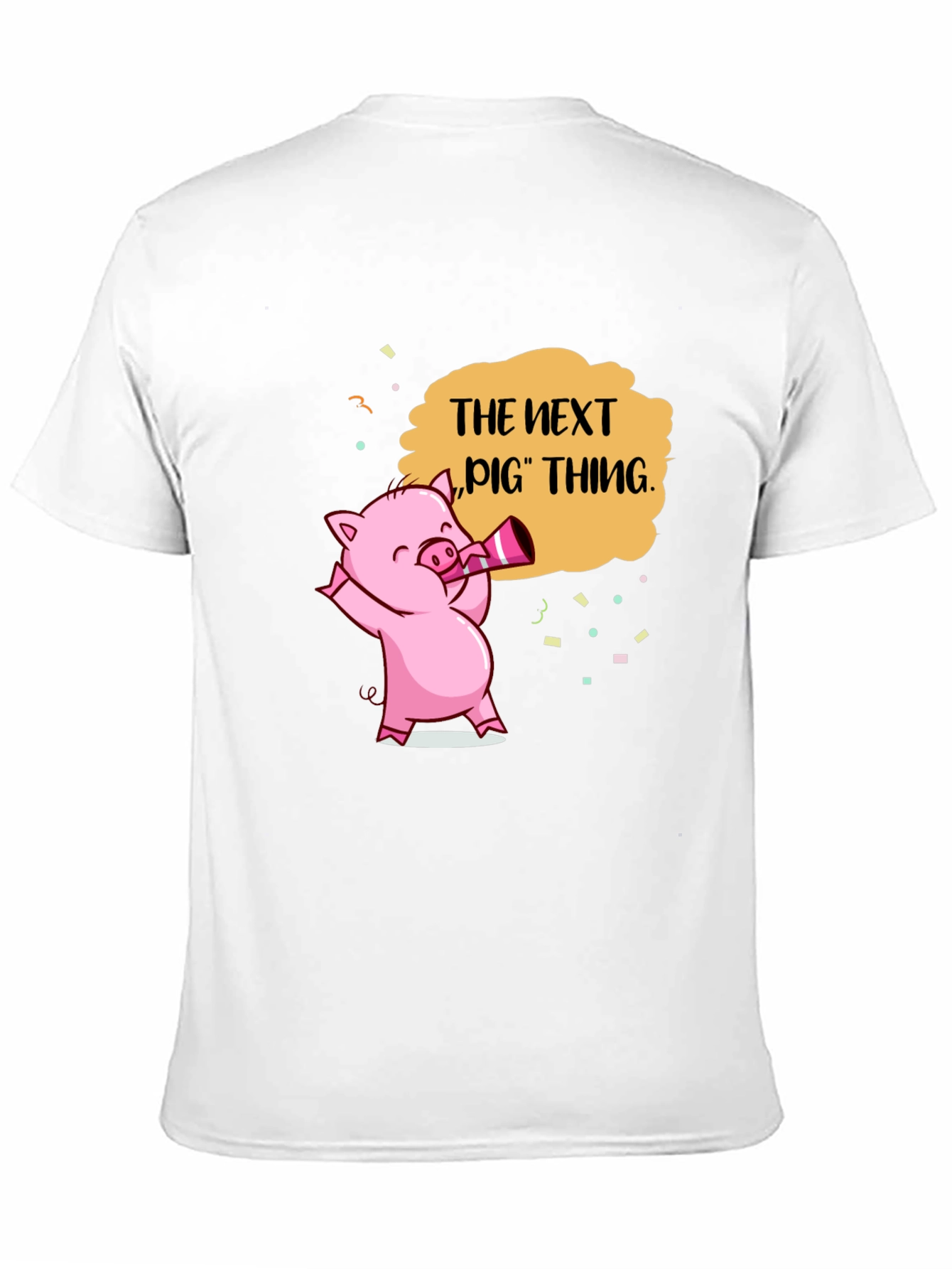 Next Pig Thing Graphic Tee - Black Cotton T-Shirt