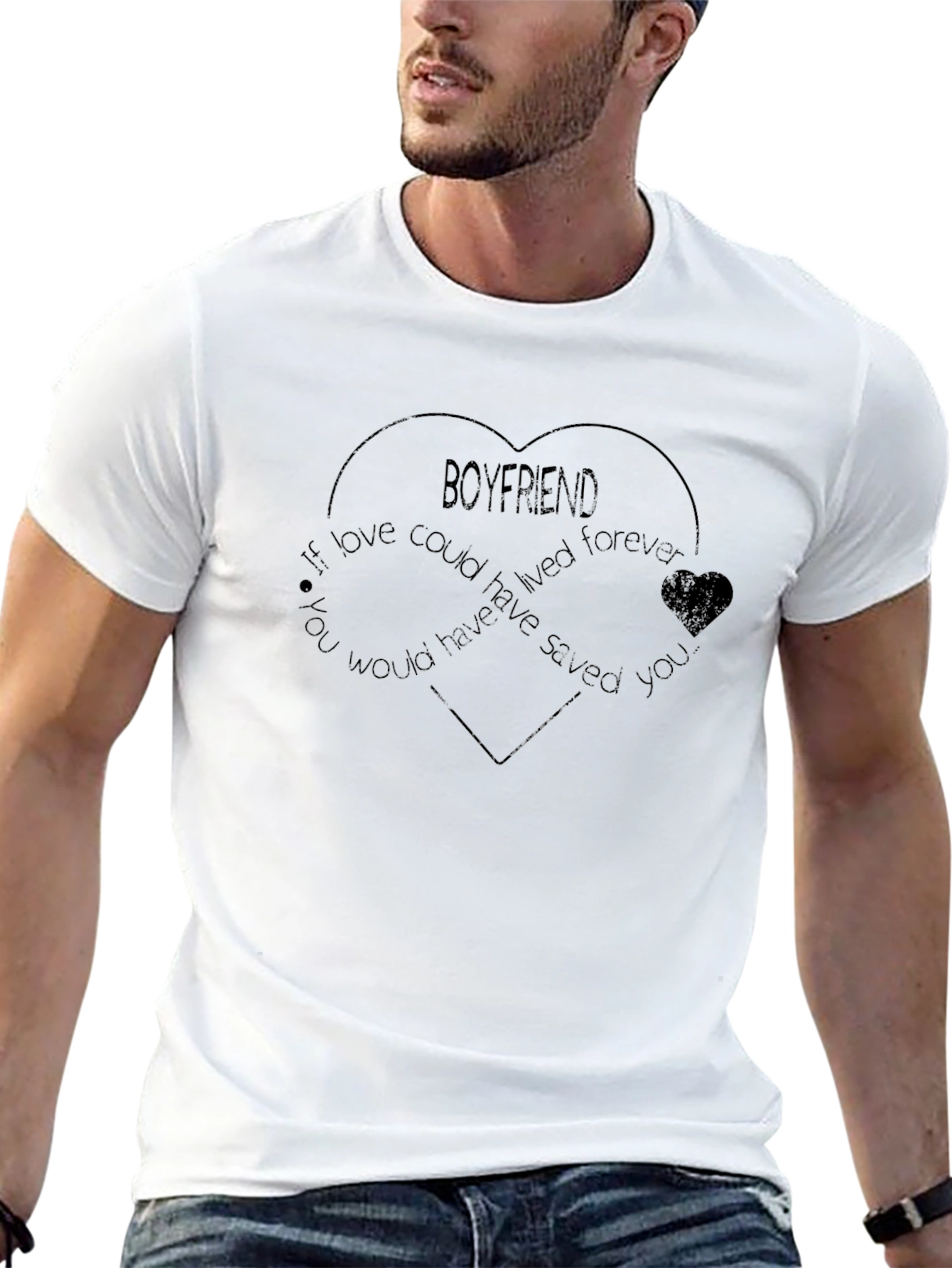 Boyfriend Memorial Heart T-Shirt