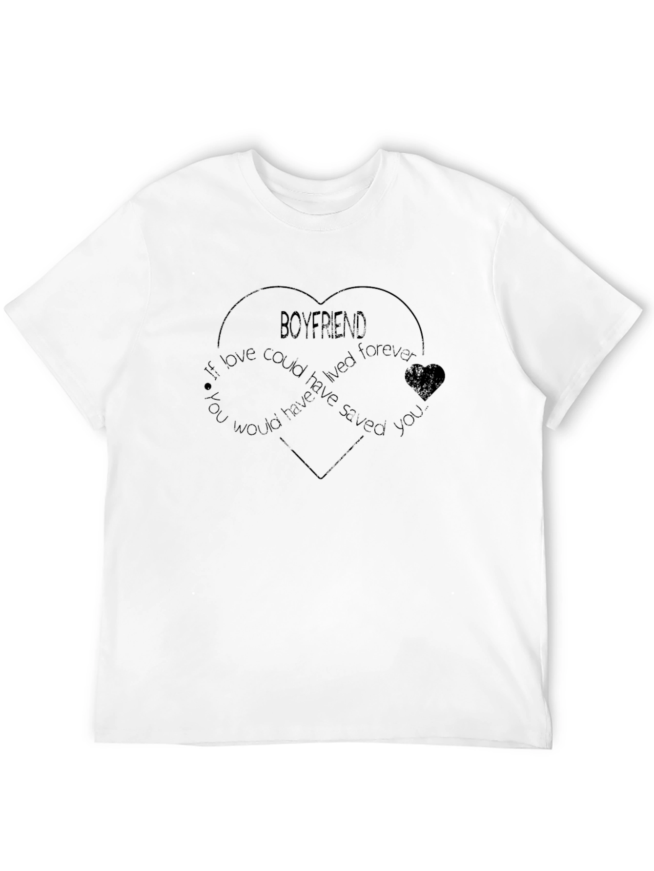 Boyfriend Memorial Heart T-Shirt