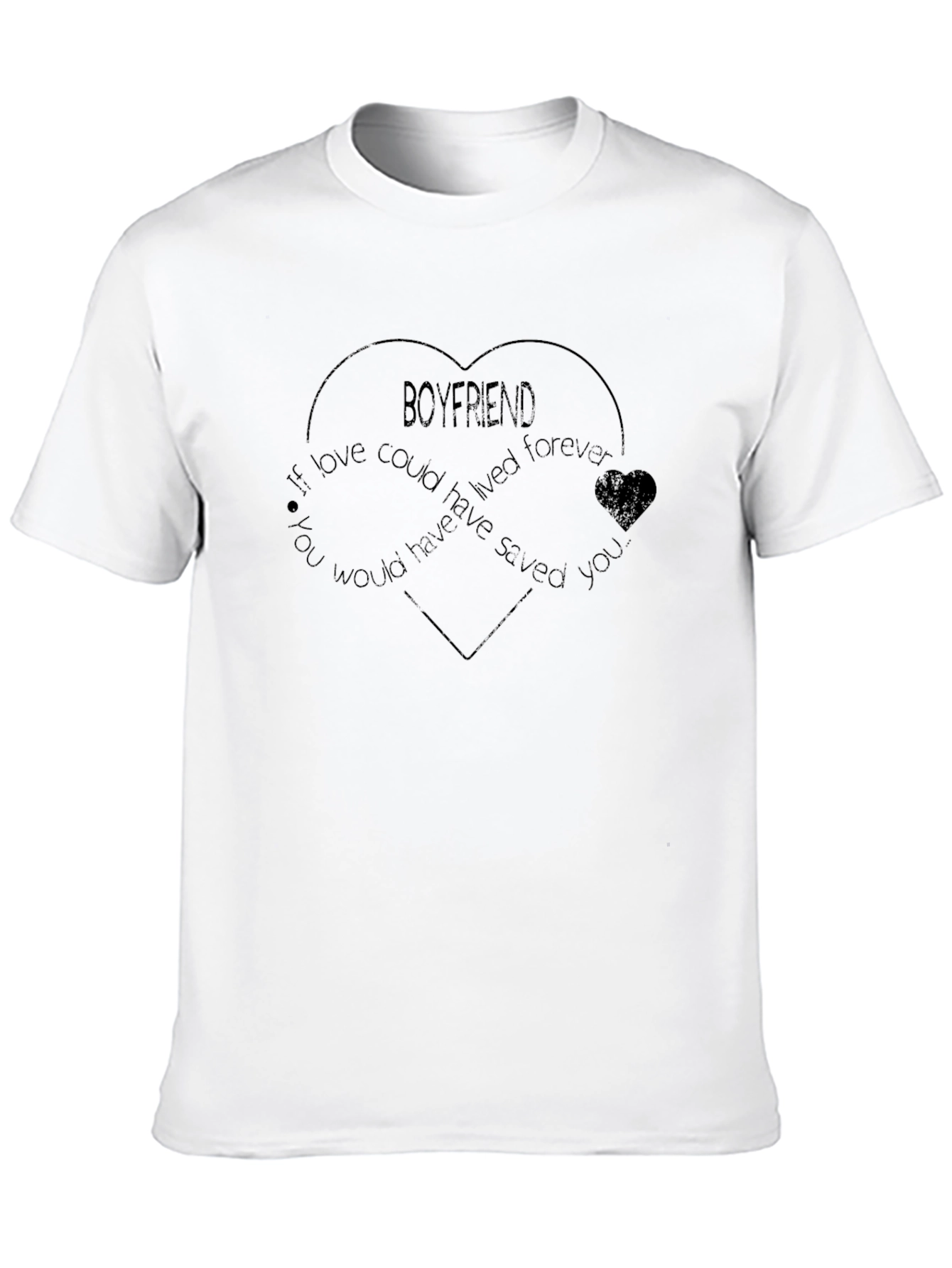 Boyfriend Memorial Heart T-Shirt