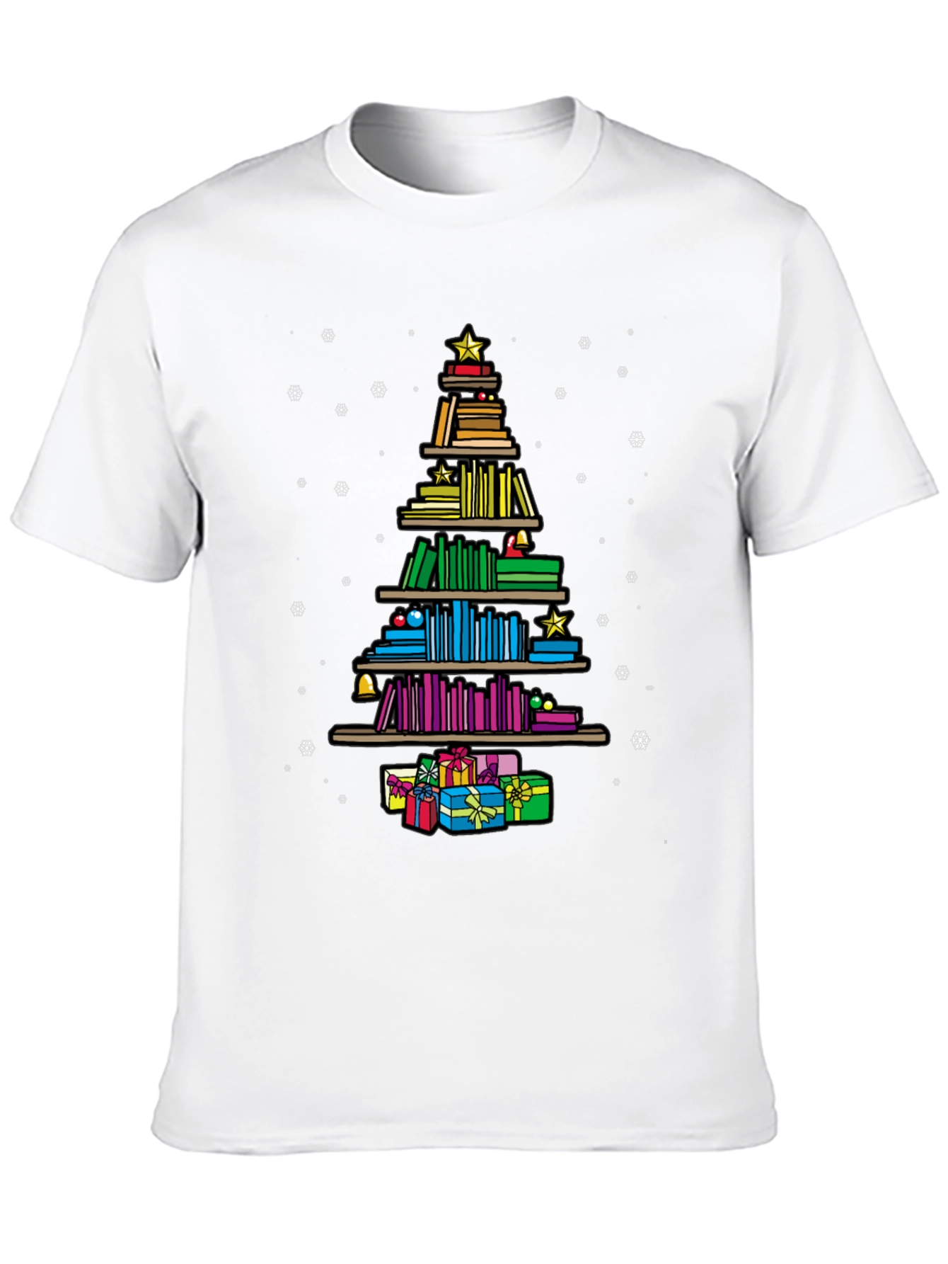 Book Lover Christmas Tree T-Shirt