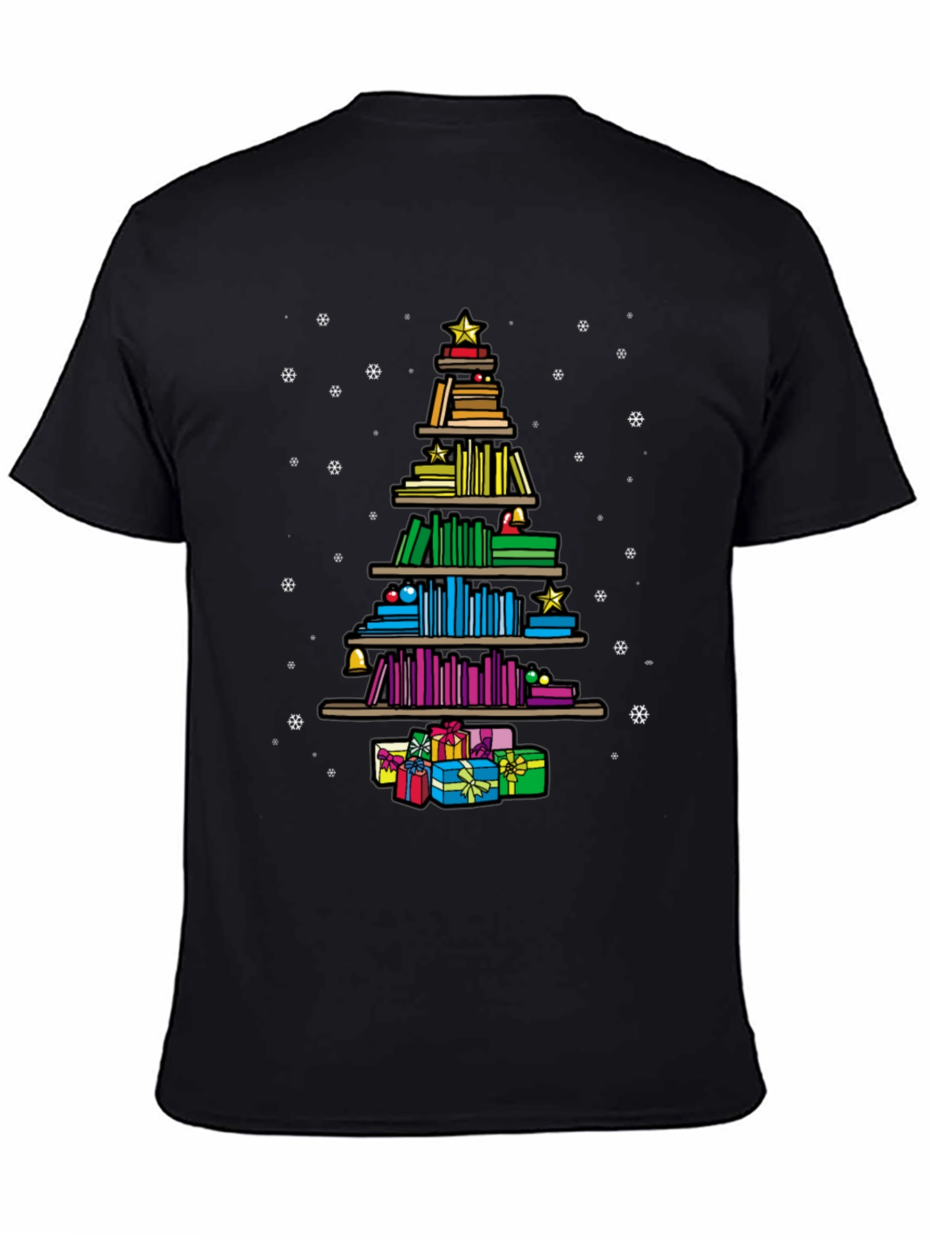 Book Lover Christmas Tree T-Shirt