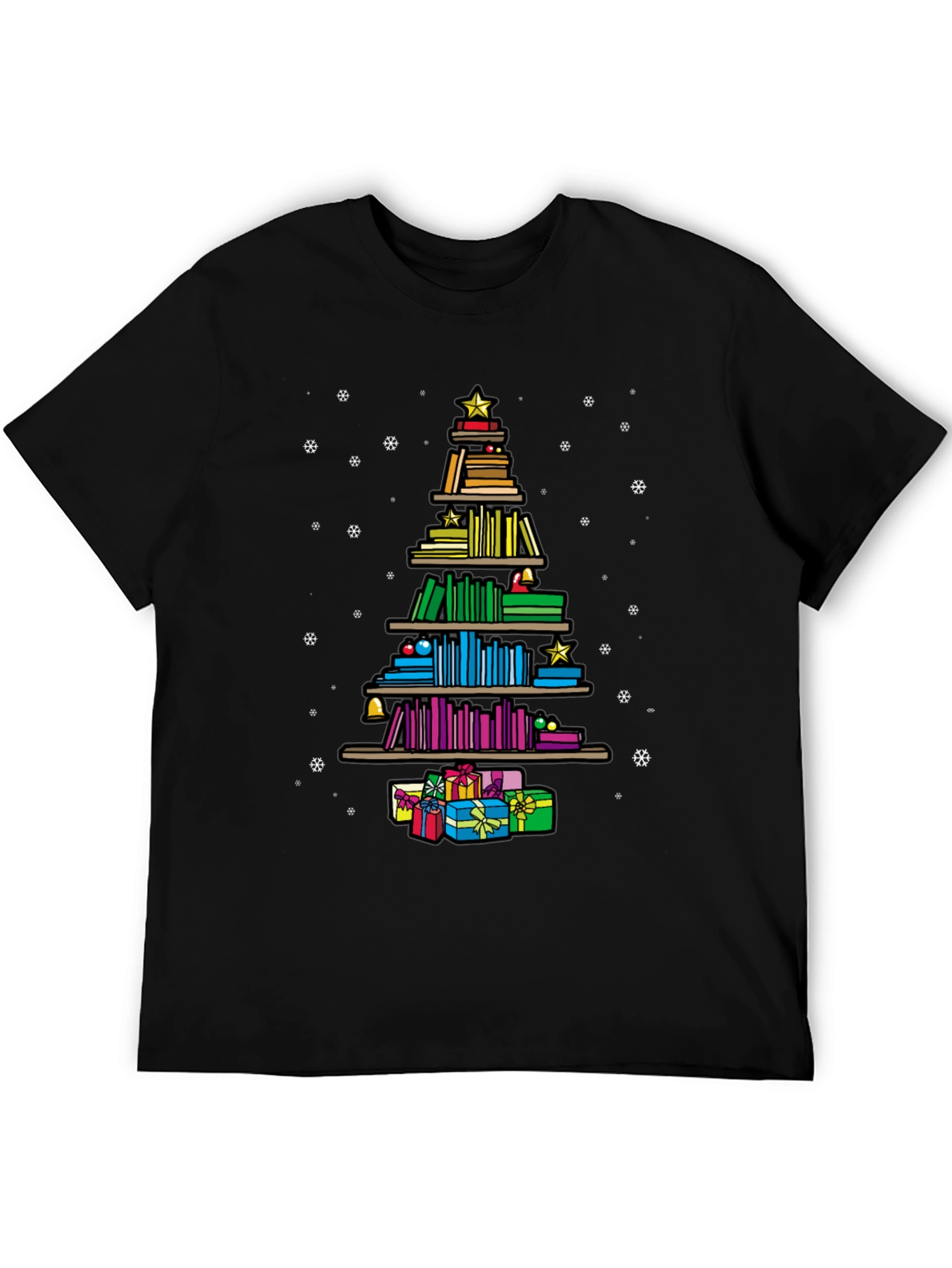 Book Lover Christmas Tree T-Shirt