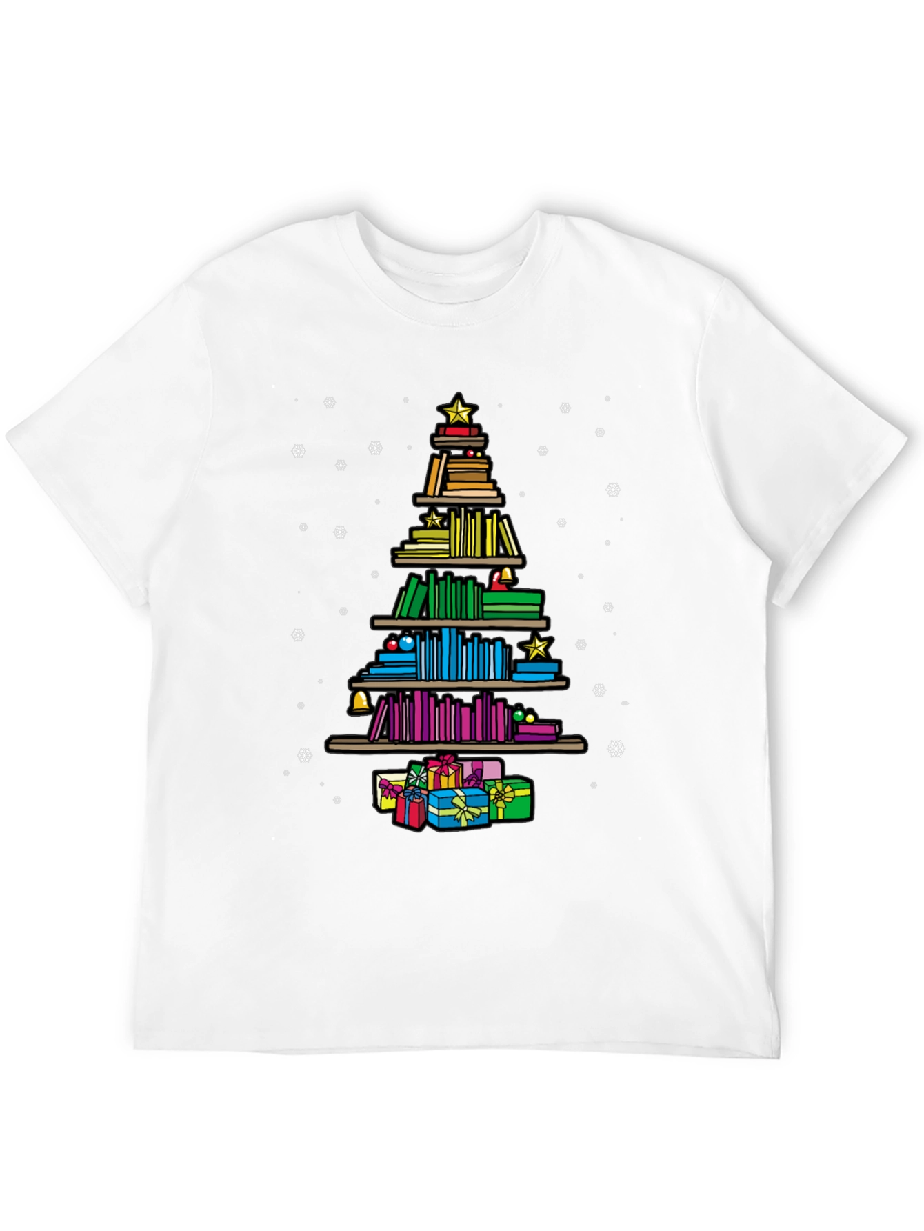 Book Lover Christmas Tree T-Shirt