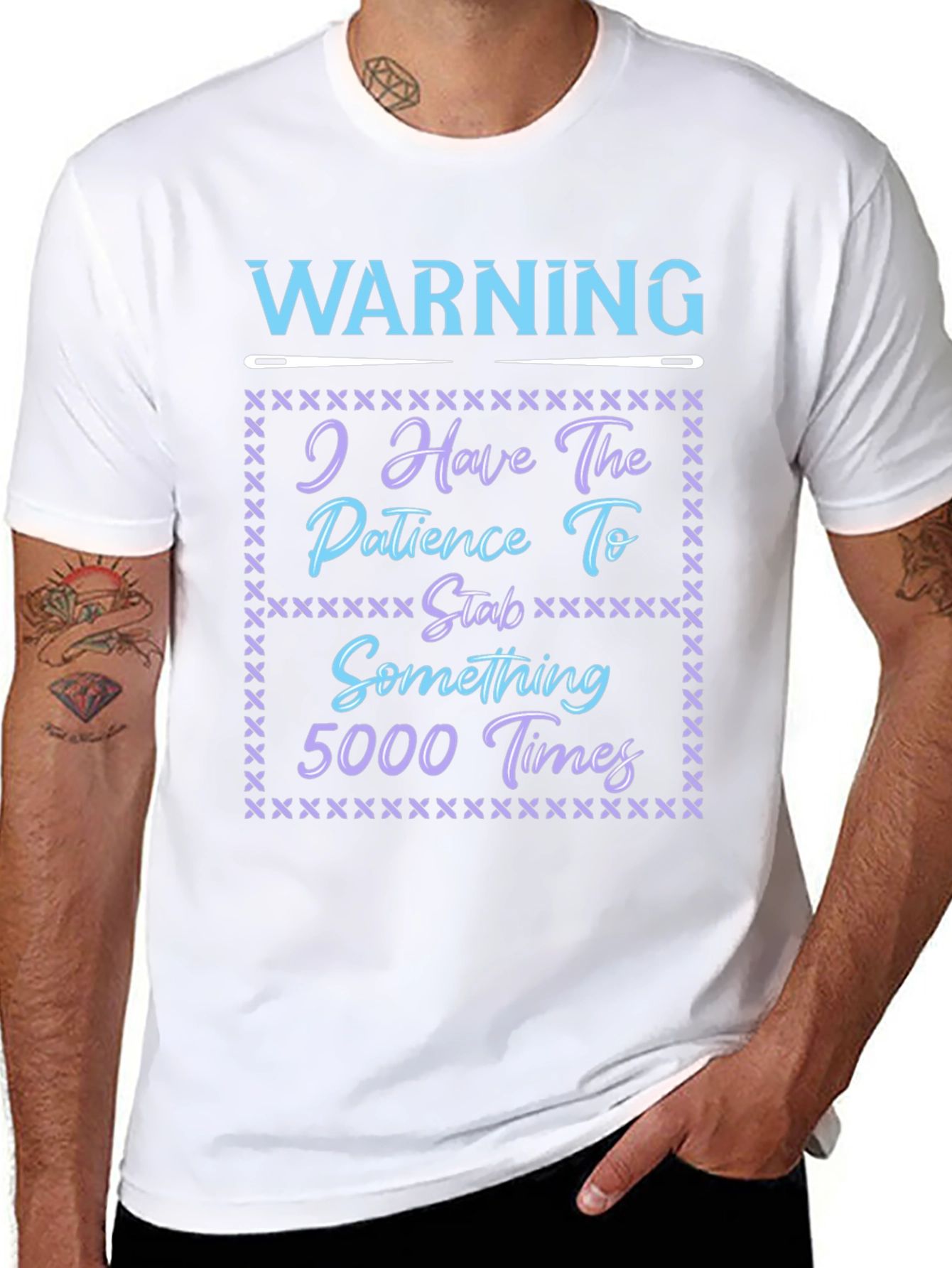 Warning: Patience to Stab 5000 Times T-Shirt