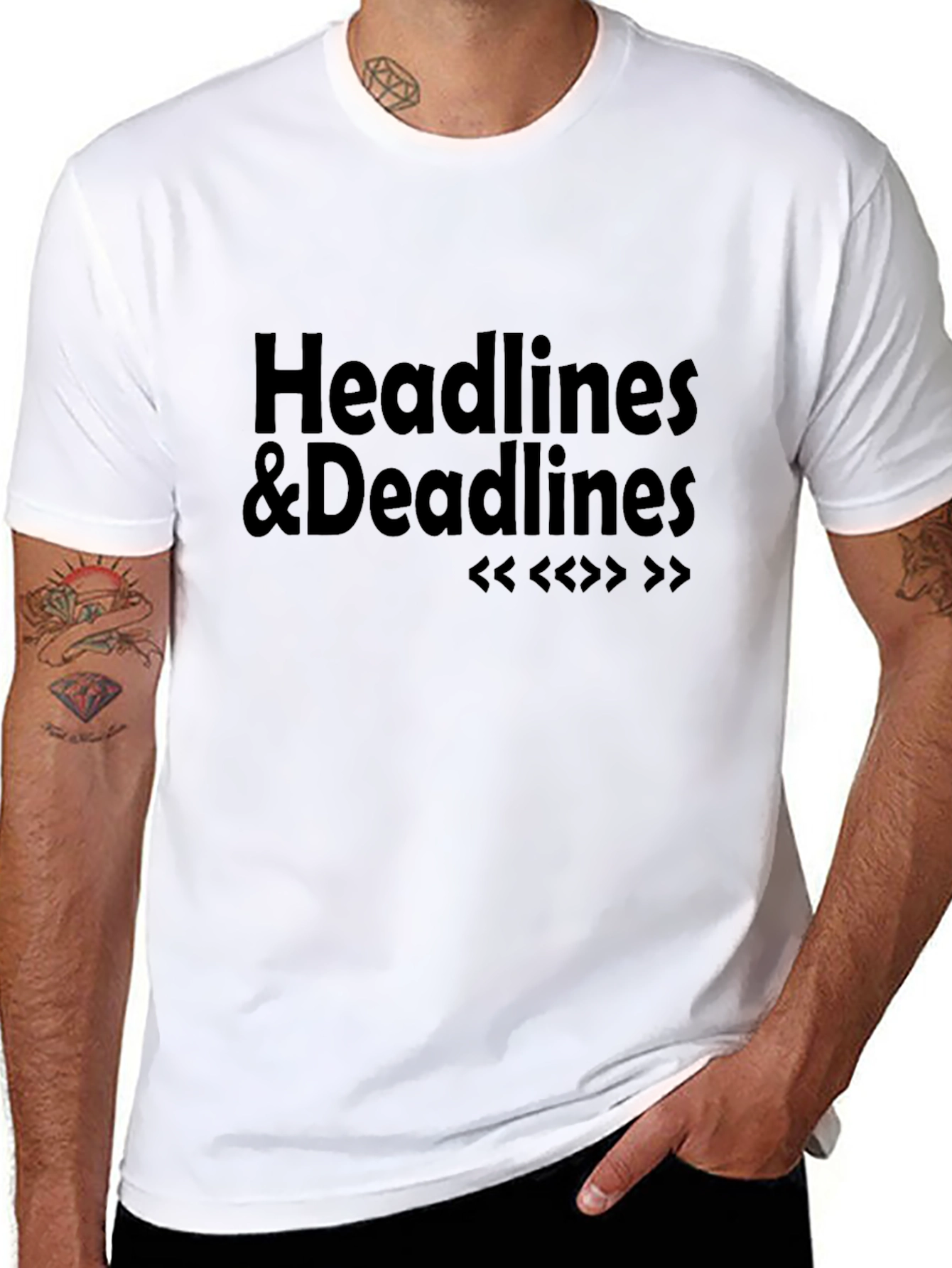 Headlines & Deadlines Graphic T-Shirt