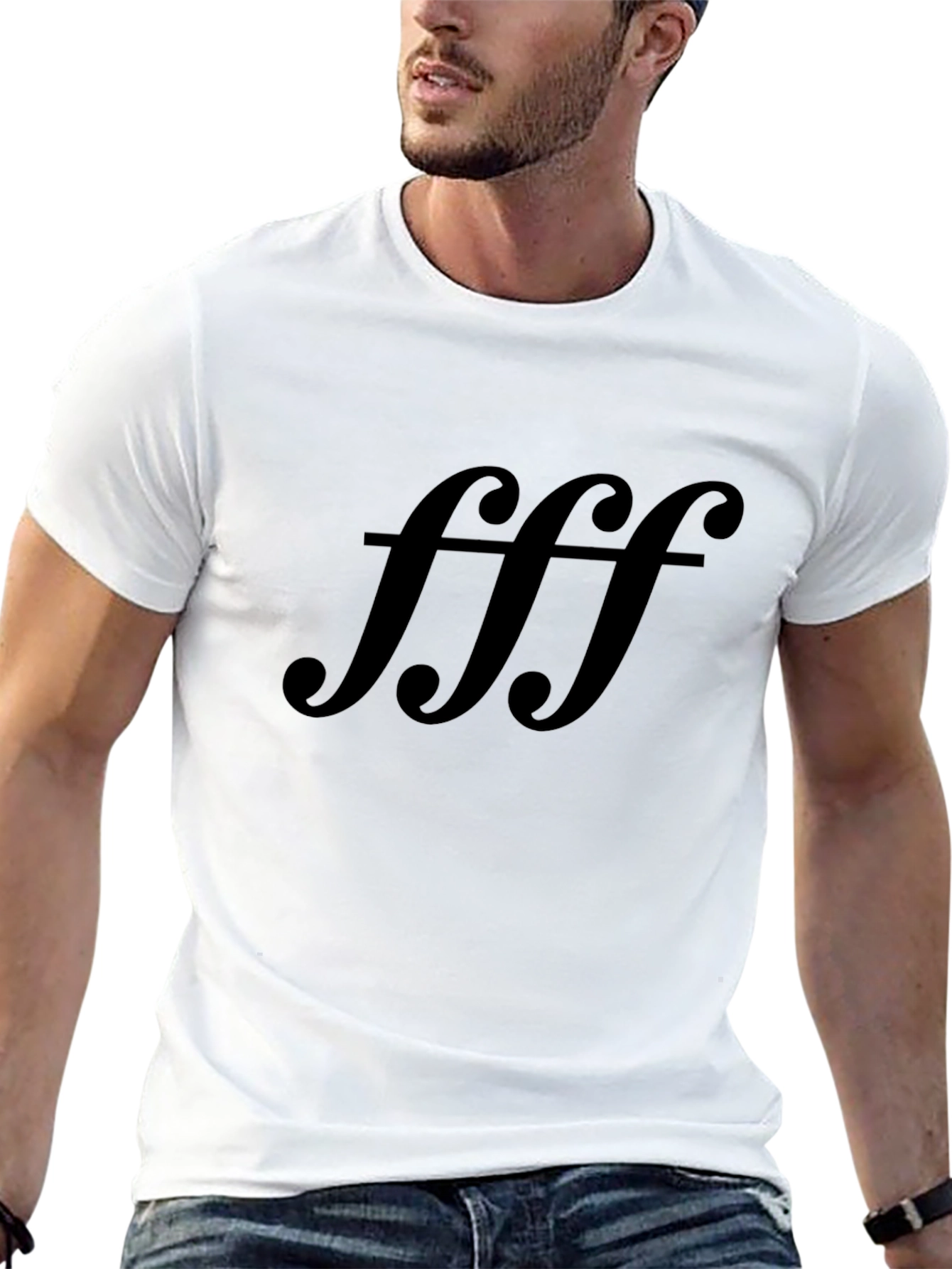 Black T-Shirt with FFF Print