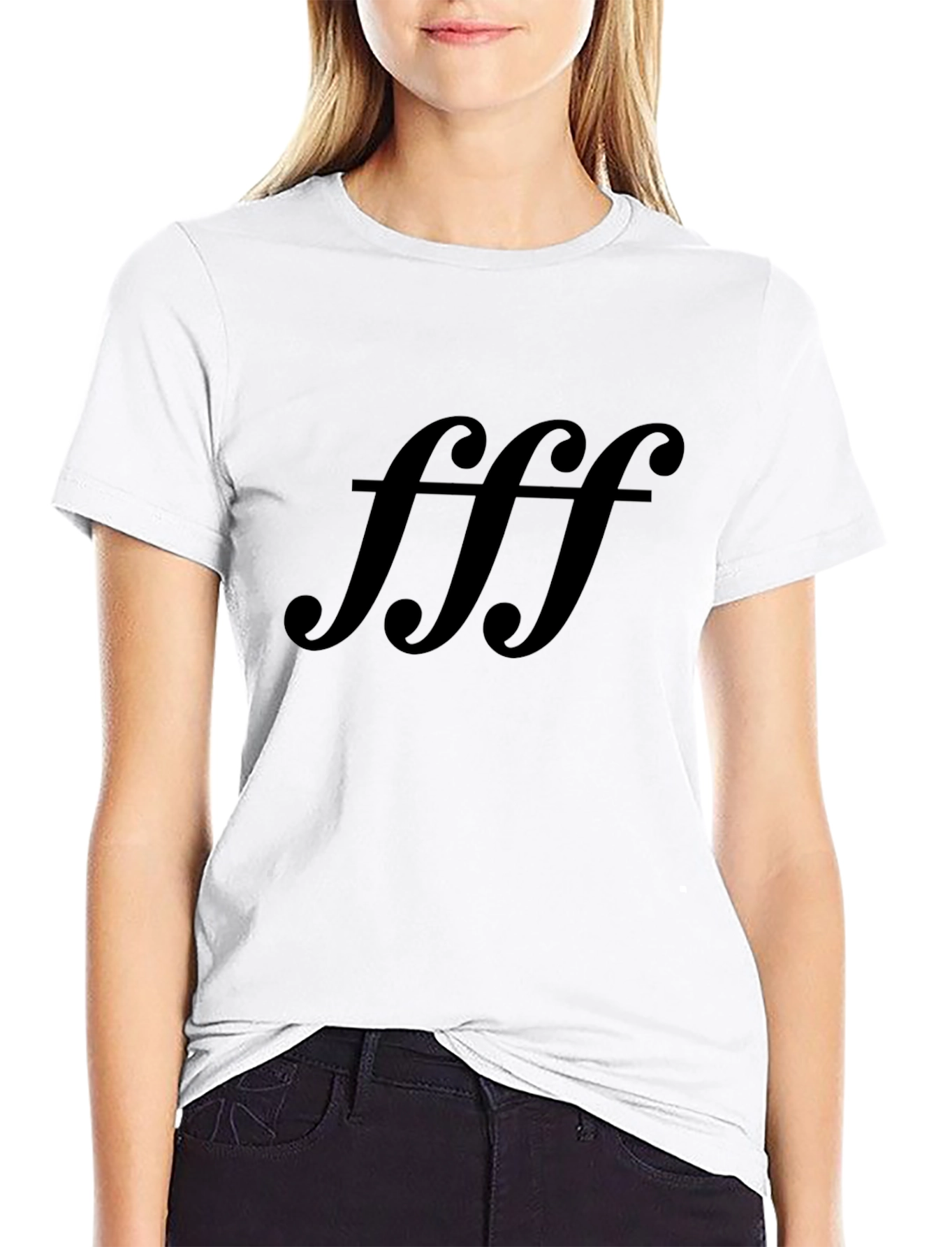 Black T-Shirt with FFF Print