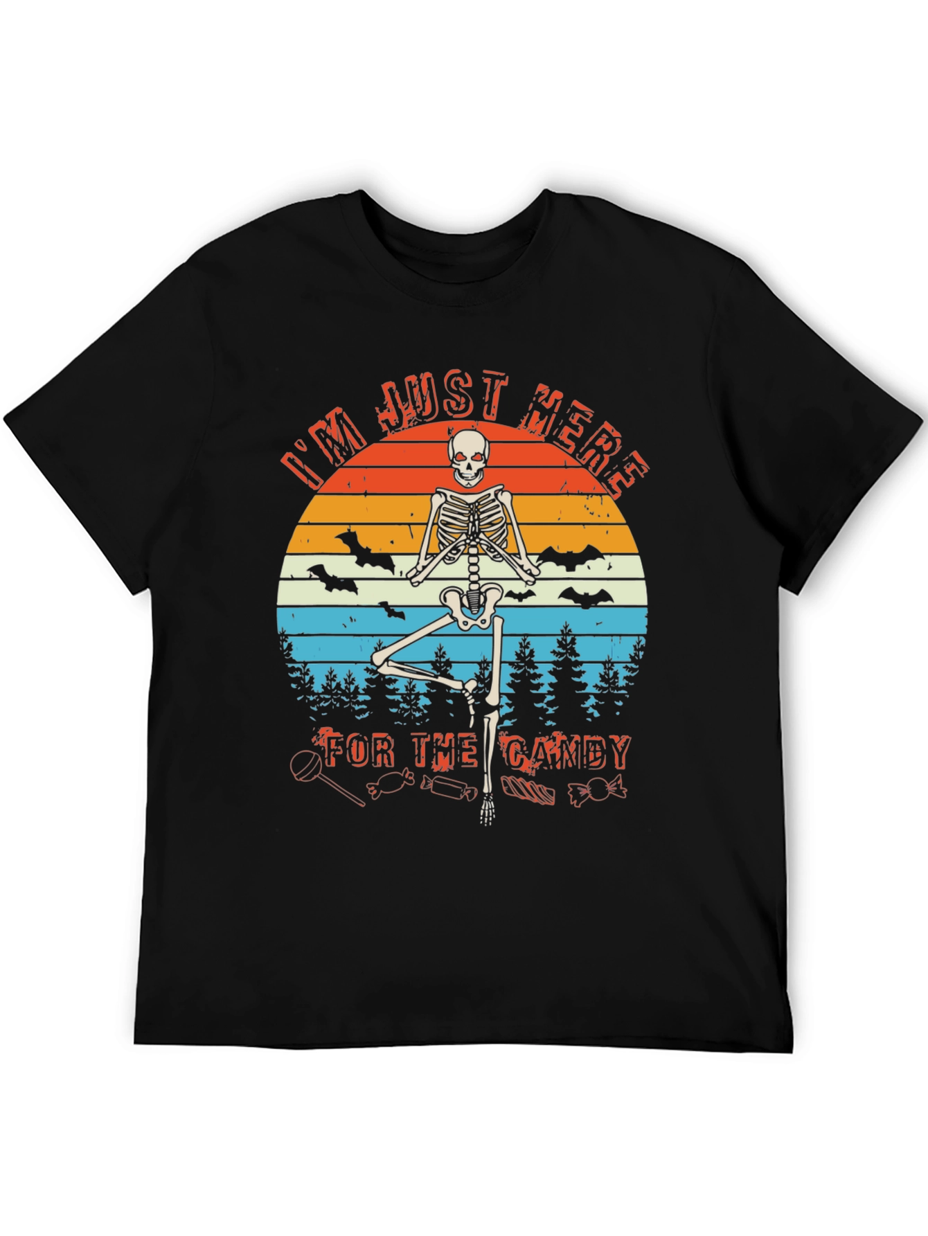 Halloween Skeleton For The Candy Graphic Tee