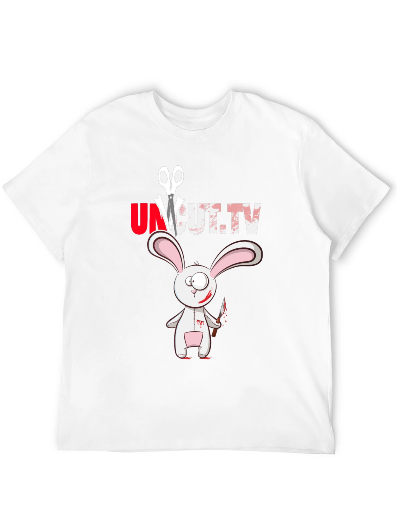 Uncut TV Creepy Bunny T-Shirt