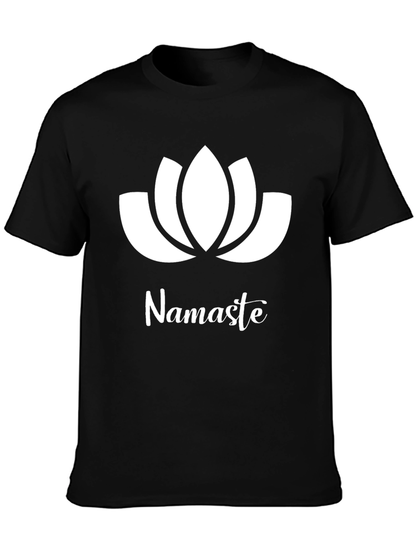 Namaste Lotus Flower Graphic T-Shirt