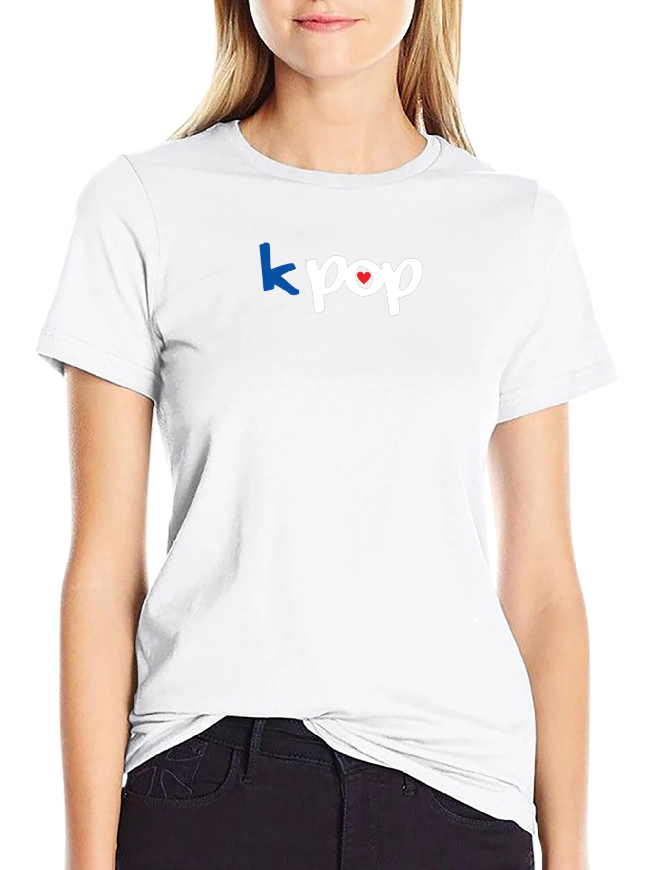 Kpop Graphic Tee - Stylish Black T-Shirt