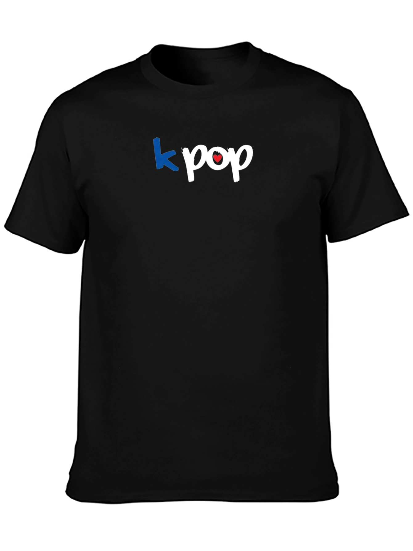 Kpop Graphic Tee - Stylish Black T-Shirt
