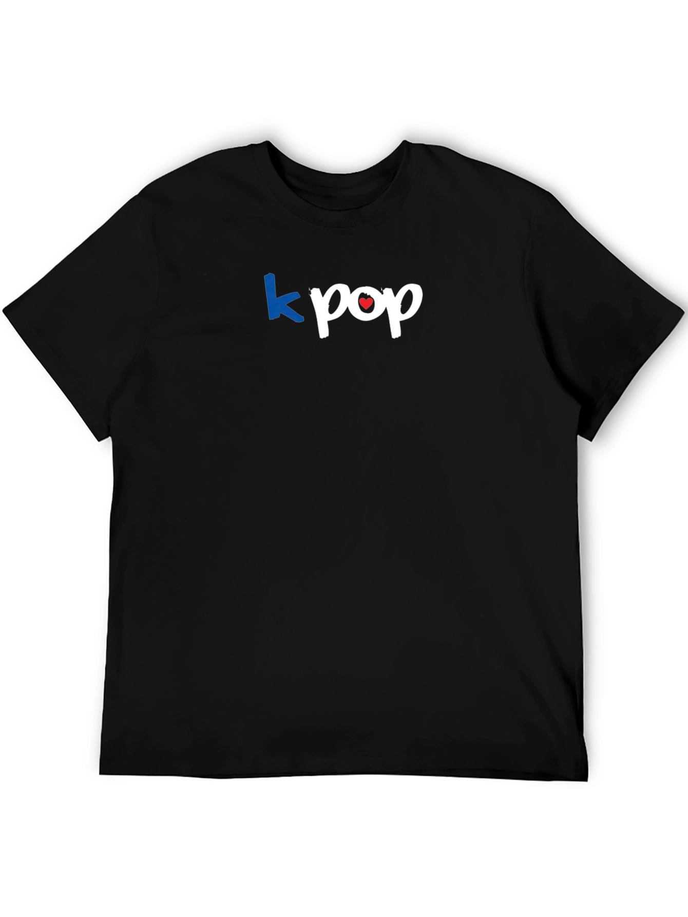 Kpop Graphic Tee - Stylish Black T-Shirt