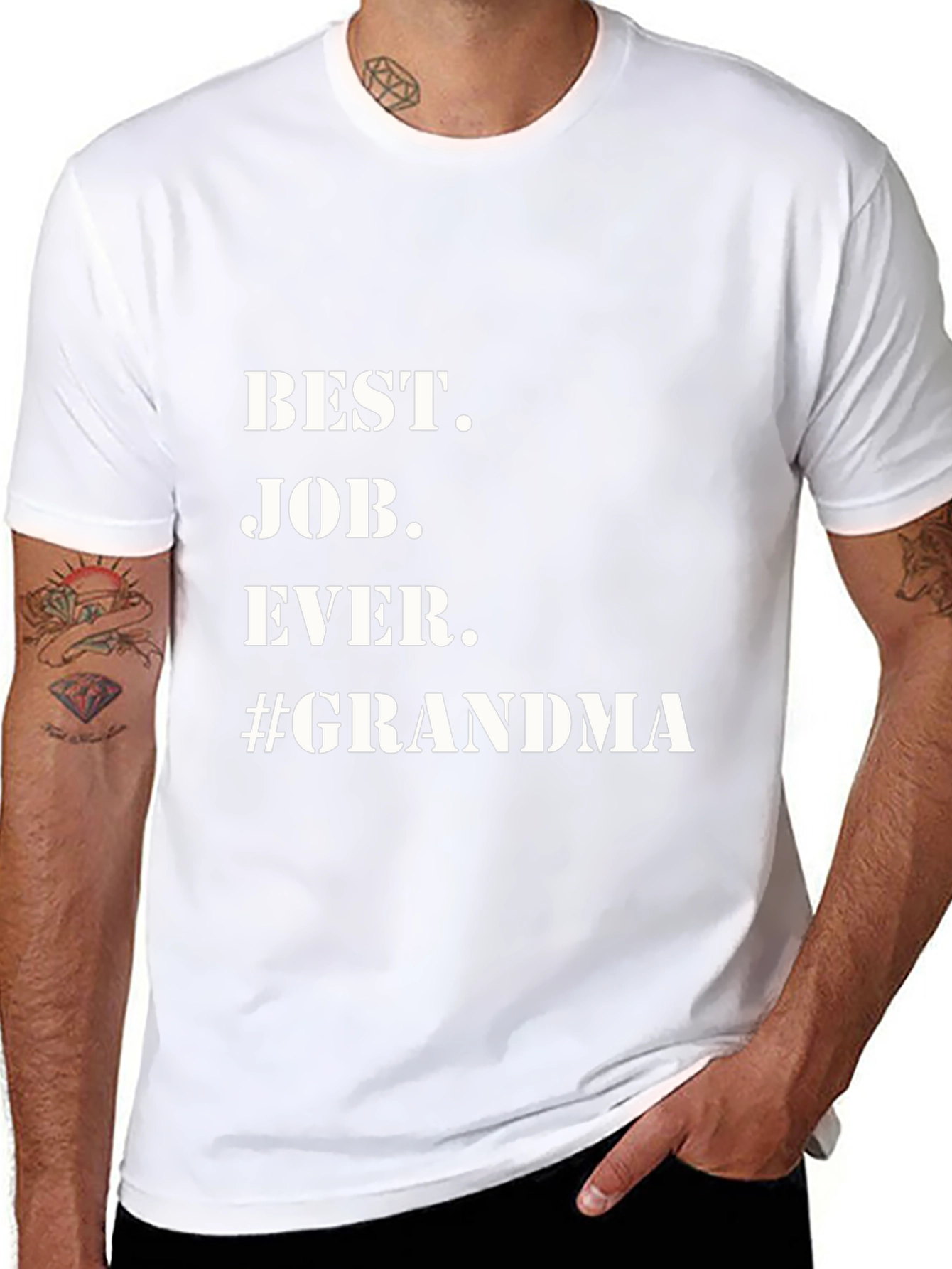 Best Job Ever Grandma T-Shirt - Black