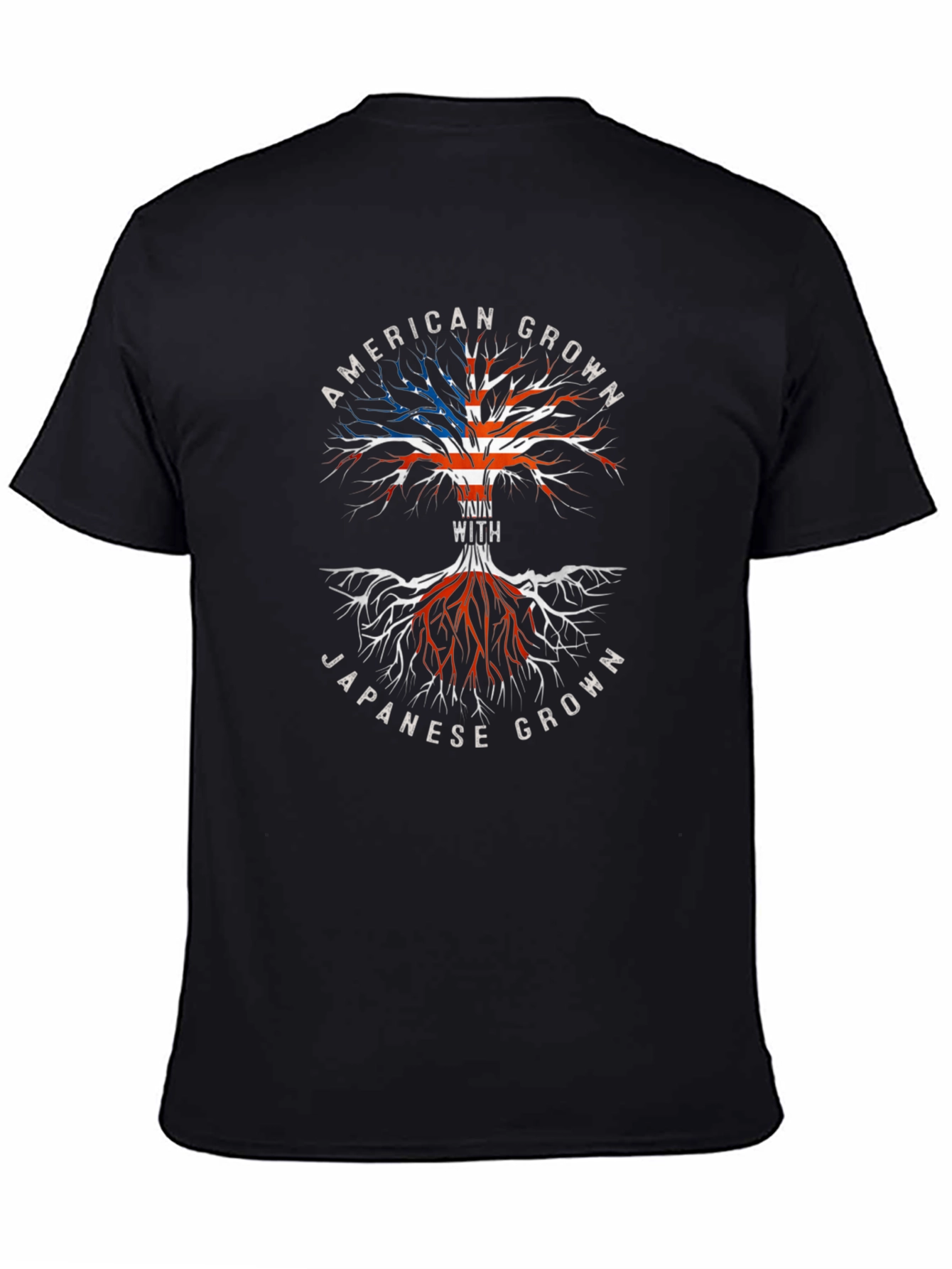 American Grown Japanese Roots Graphic T-Shirt