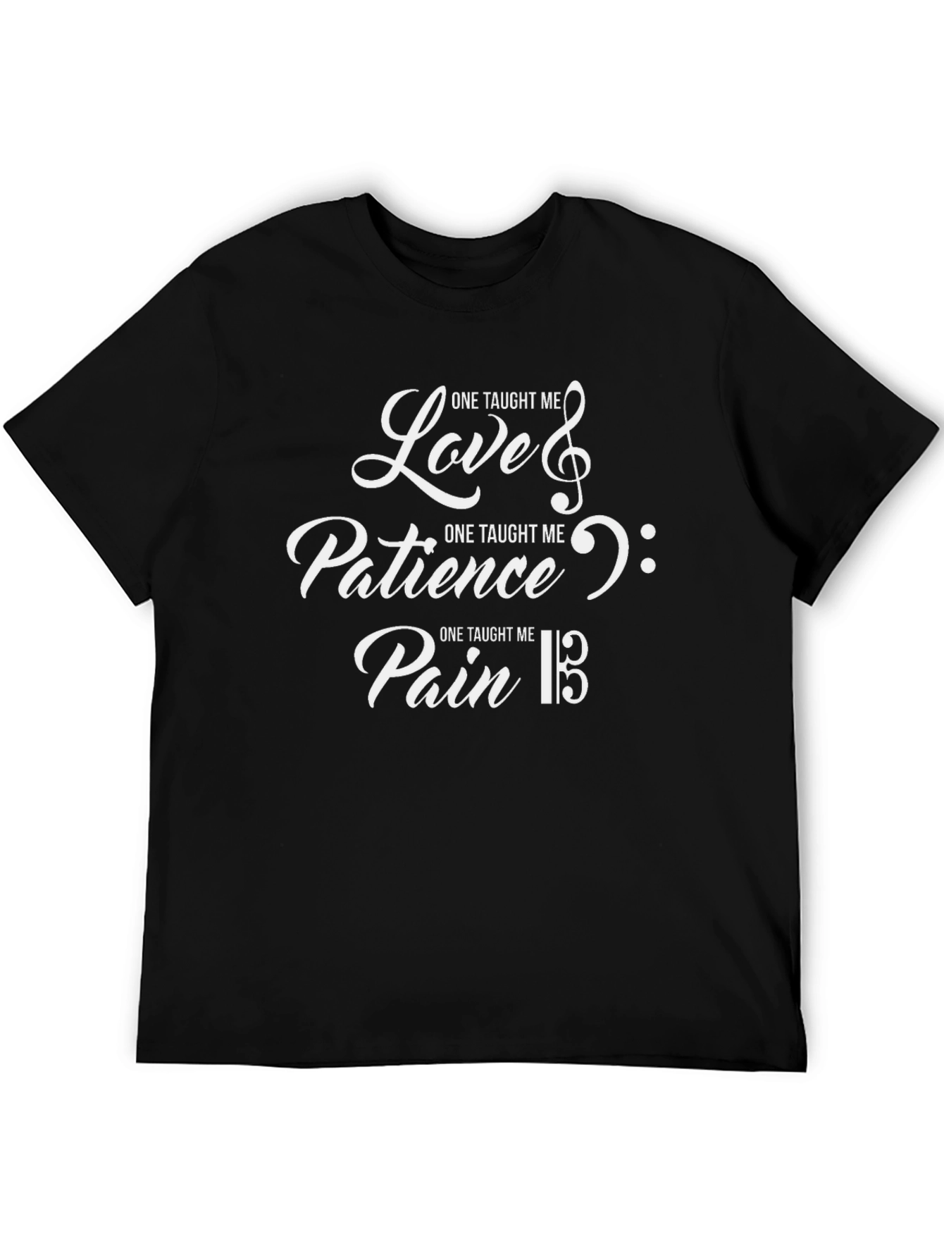 Musical T-Shirt: Love Patience Pain Tee