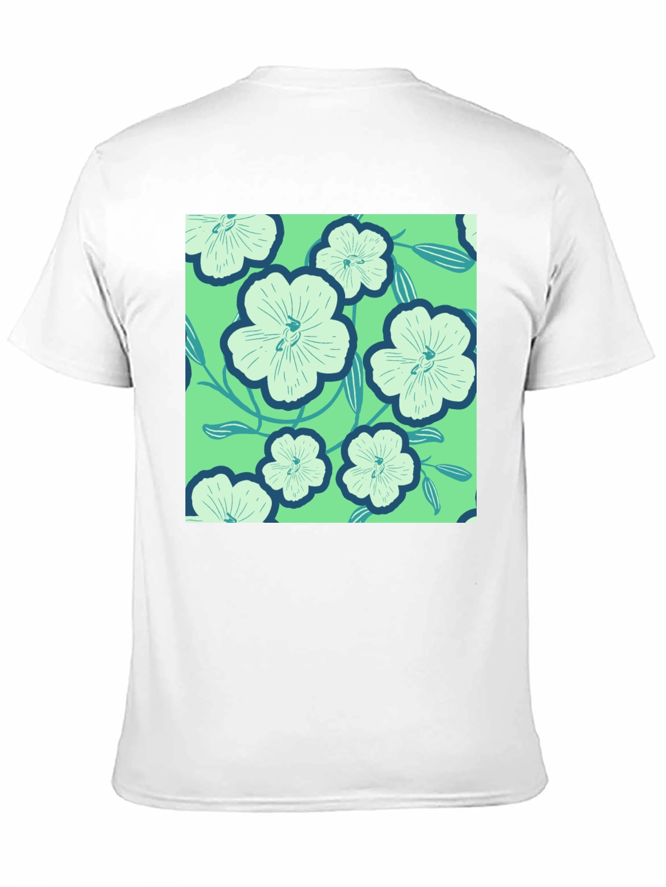 Floral Pattern Tee - Lightweight Comfort