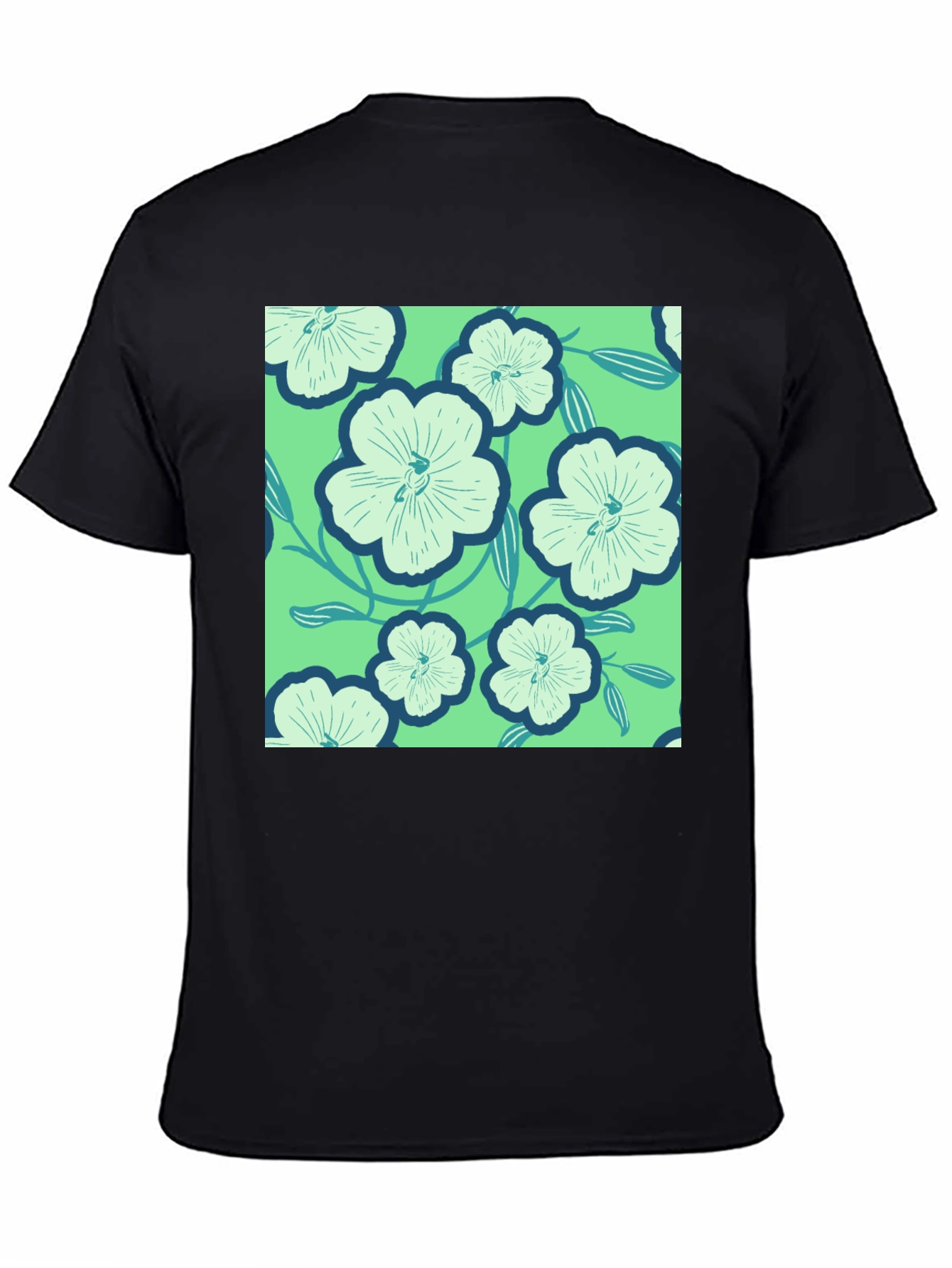 Floral Pattern Tee - Lightweight Comfort