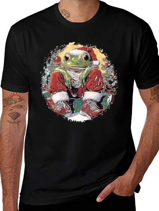 Festive Frog Holiday T-Shirt