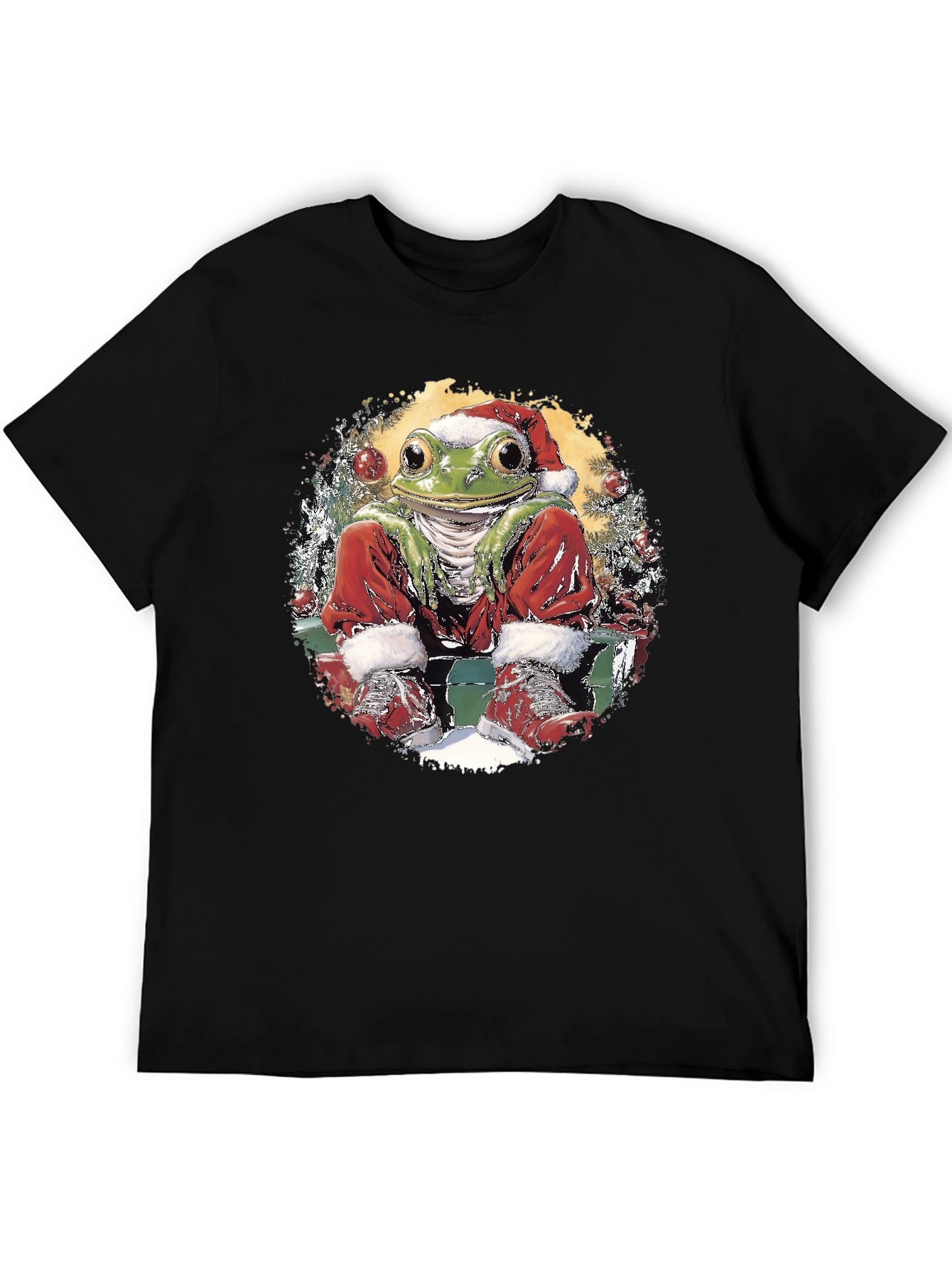 Festive Frog Holiday T-Shirt