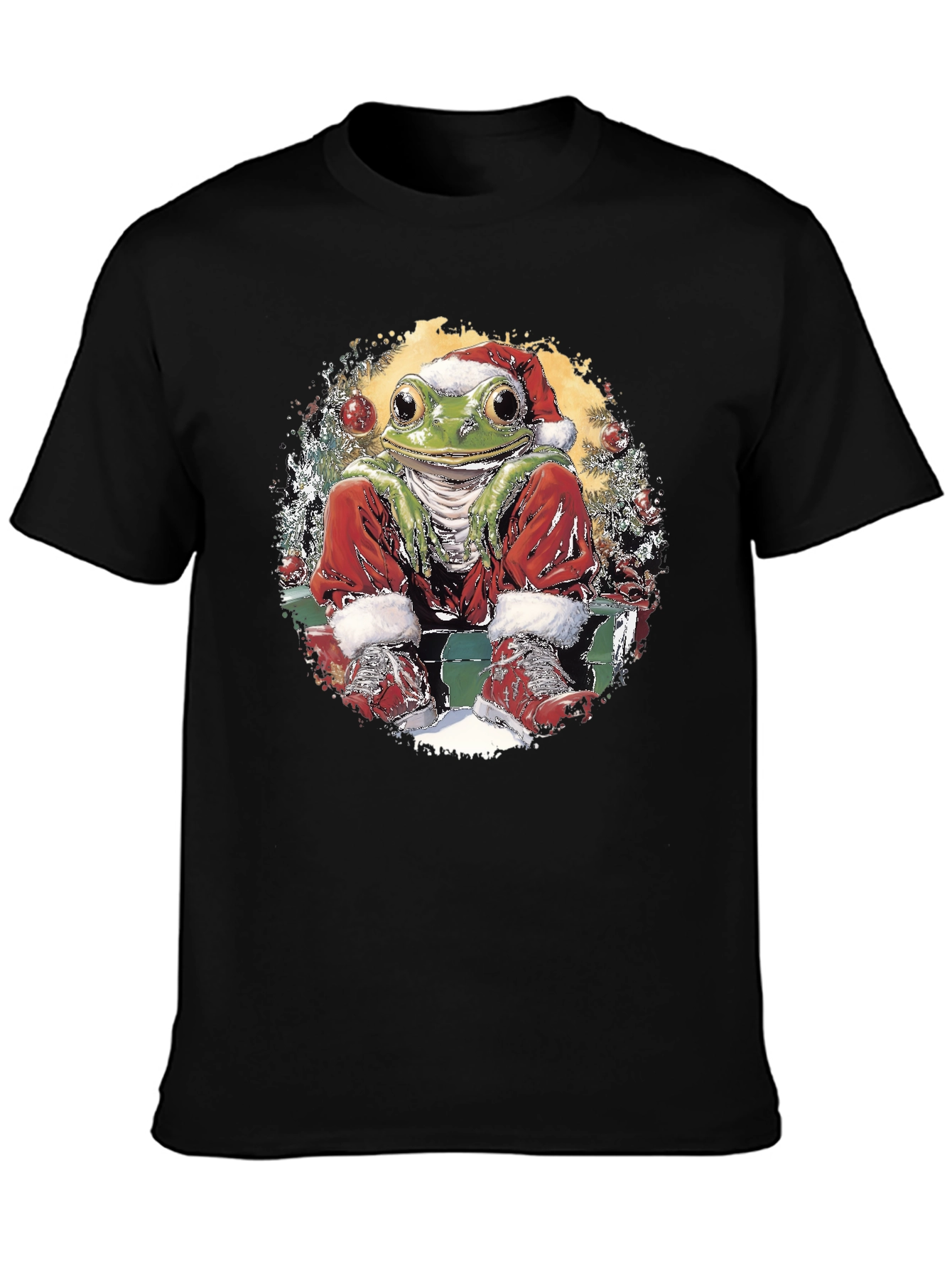 Festive Frog Holiday T-Shirt