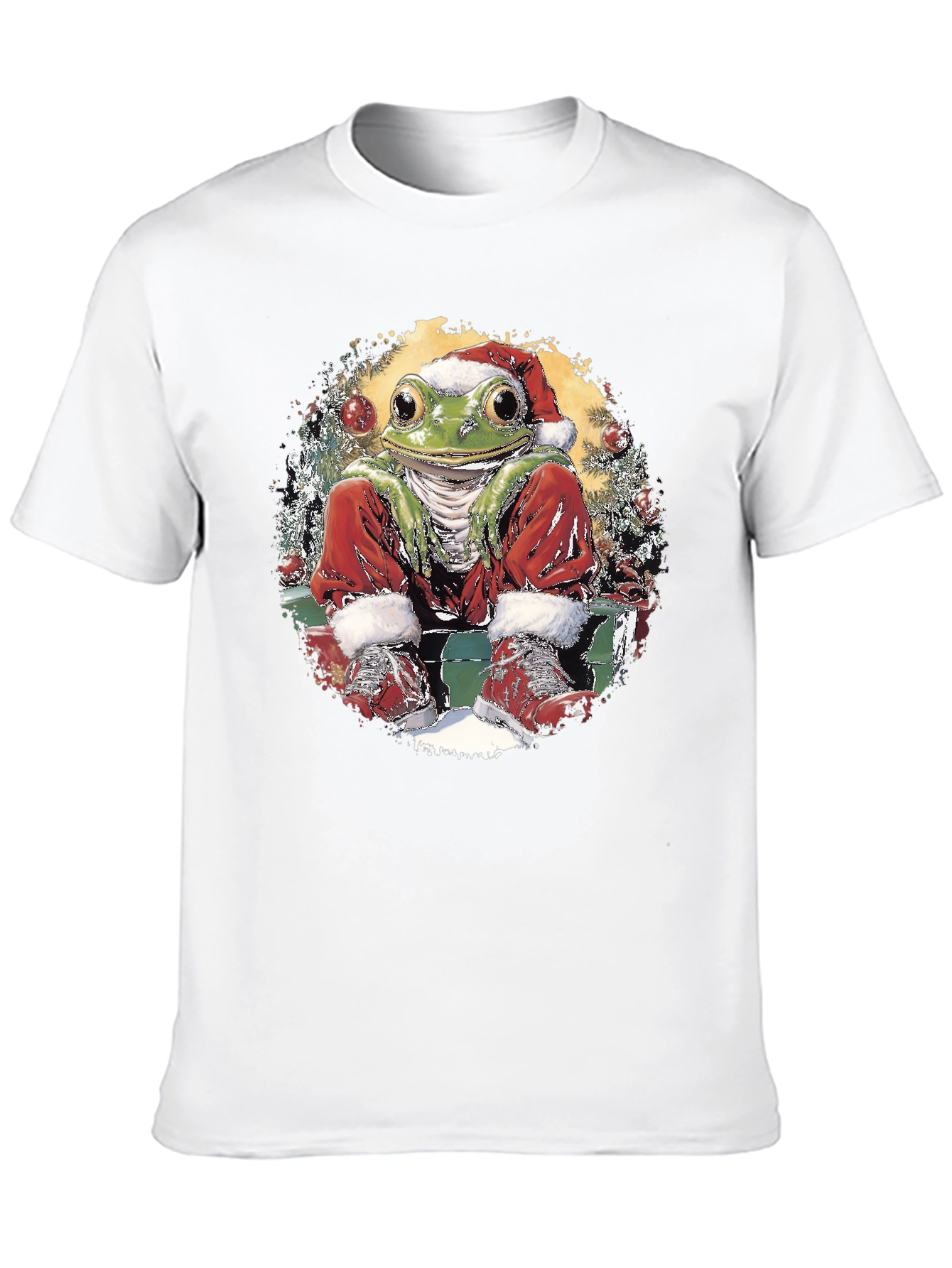 Festive Frog Holiday T-Shirt