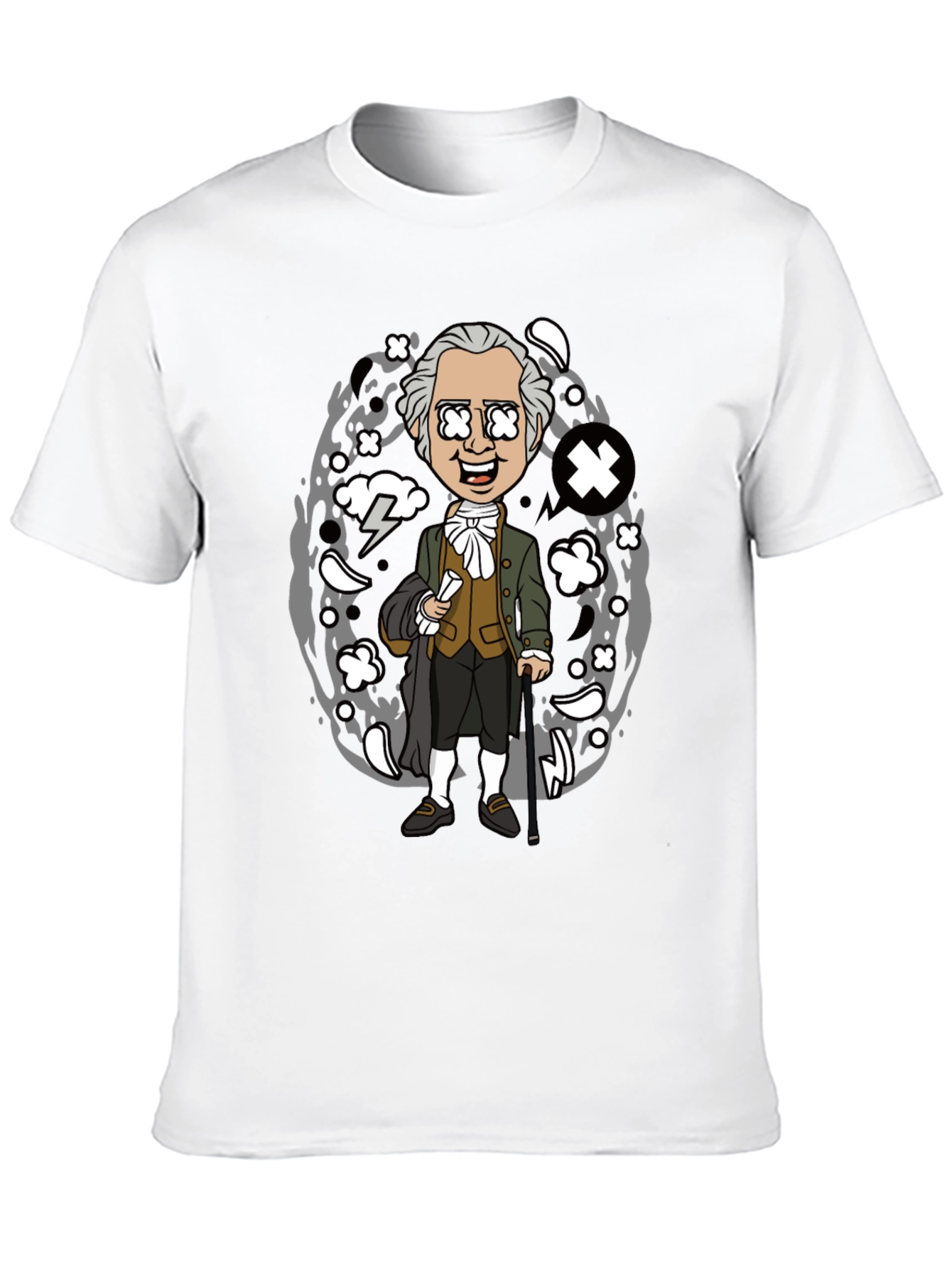 Historical Cartoon Graphic Tee