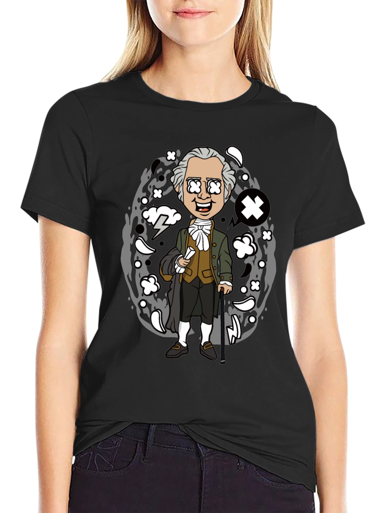 Historical Cartoon Graphic Tee