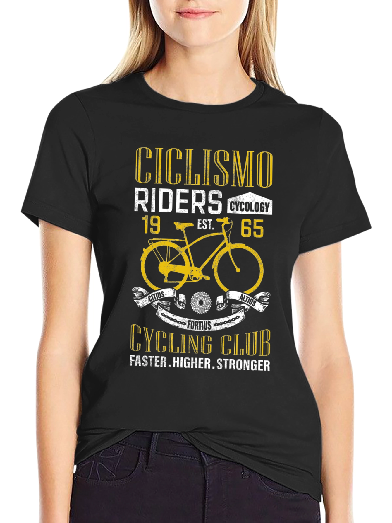 Cicilismo Cycling Club T-Shirt - Faster Higher Stronger
