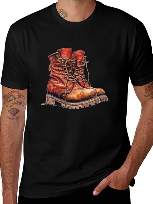 Vintage Work Boots Graphic T-Shirt