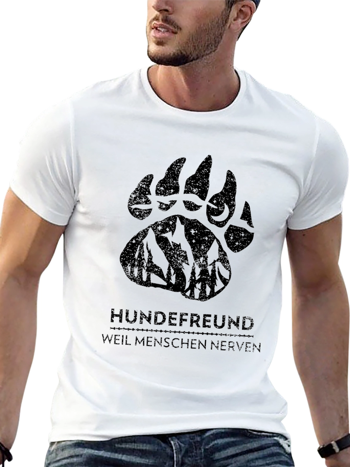Hundefreund T-Shirt - Weil Menschen Nerven Design