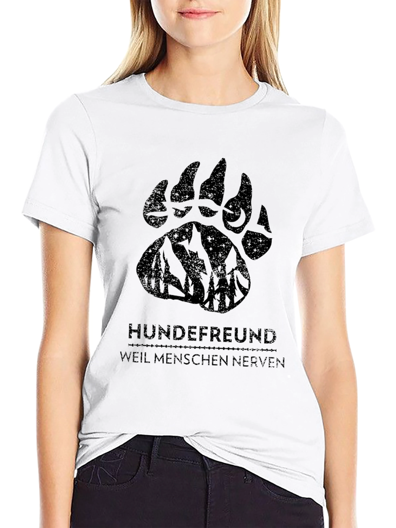 Hundefreund T-Shirt - Weil Menschen Nerven Design